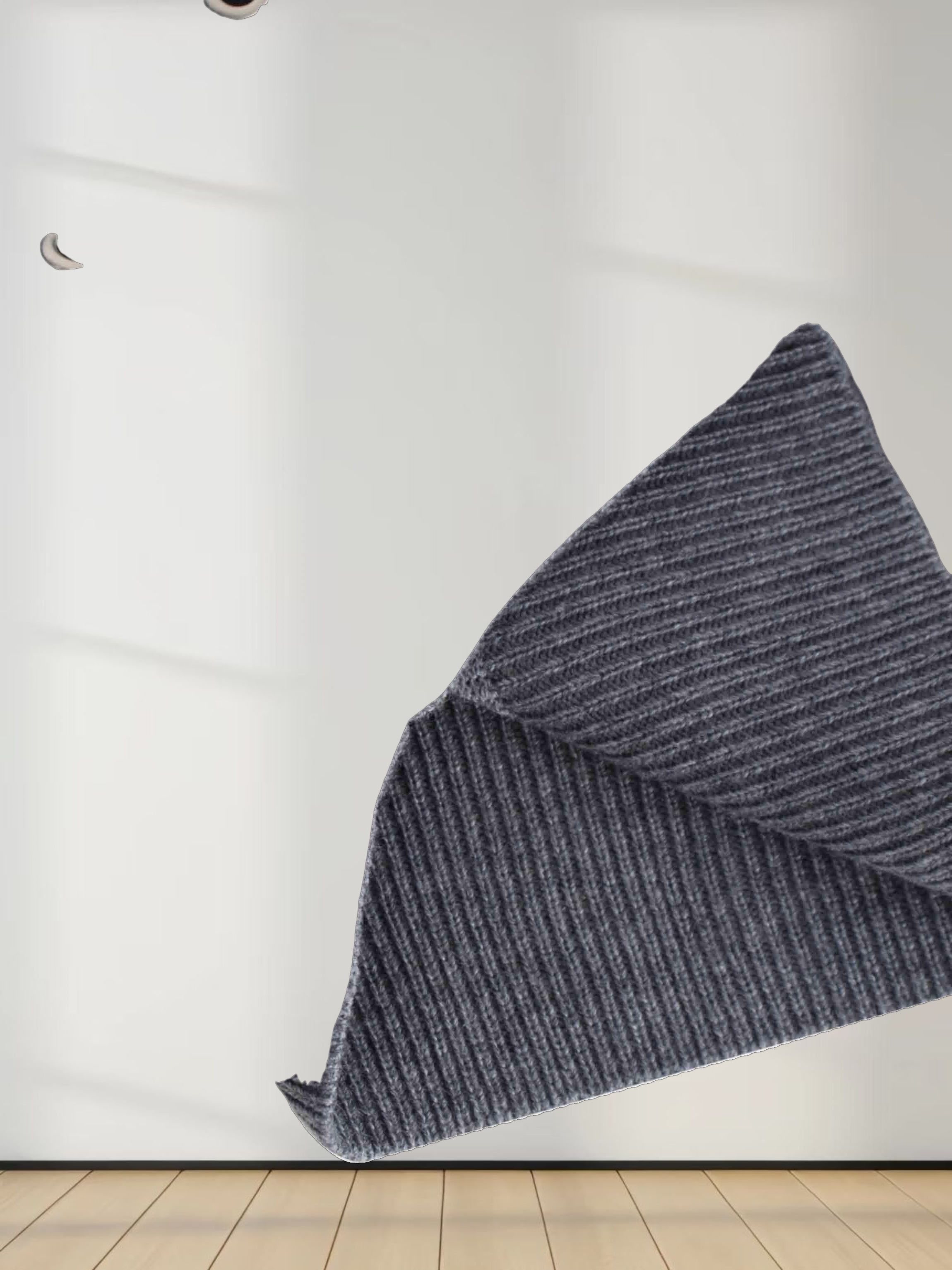 Grommet Cardigan-Grey