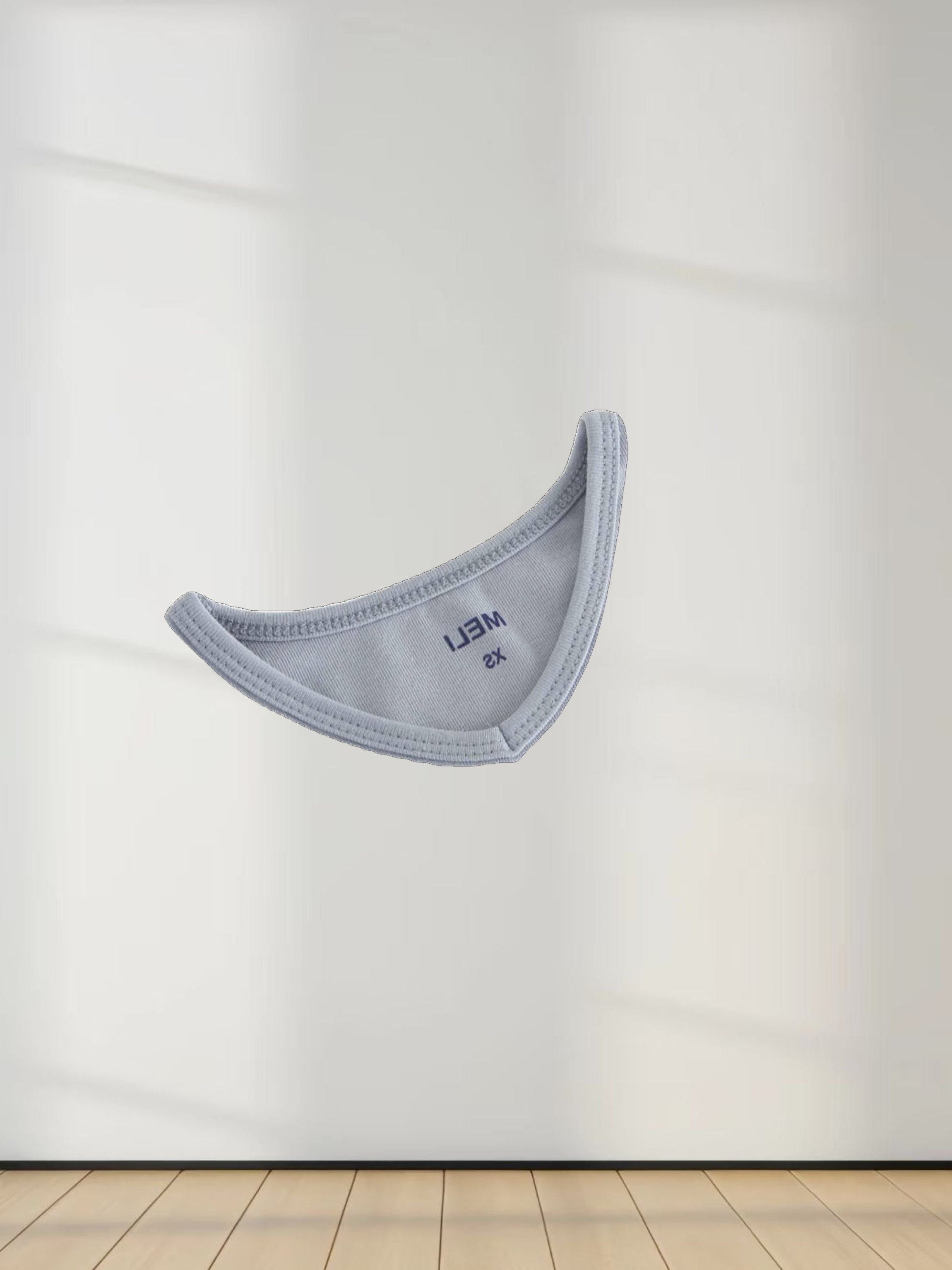 BASIC HIGH V TEE 3Q-LIGHT BLUE