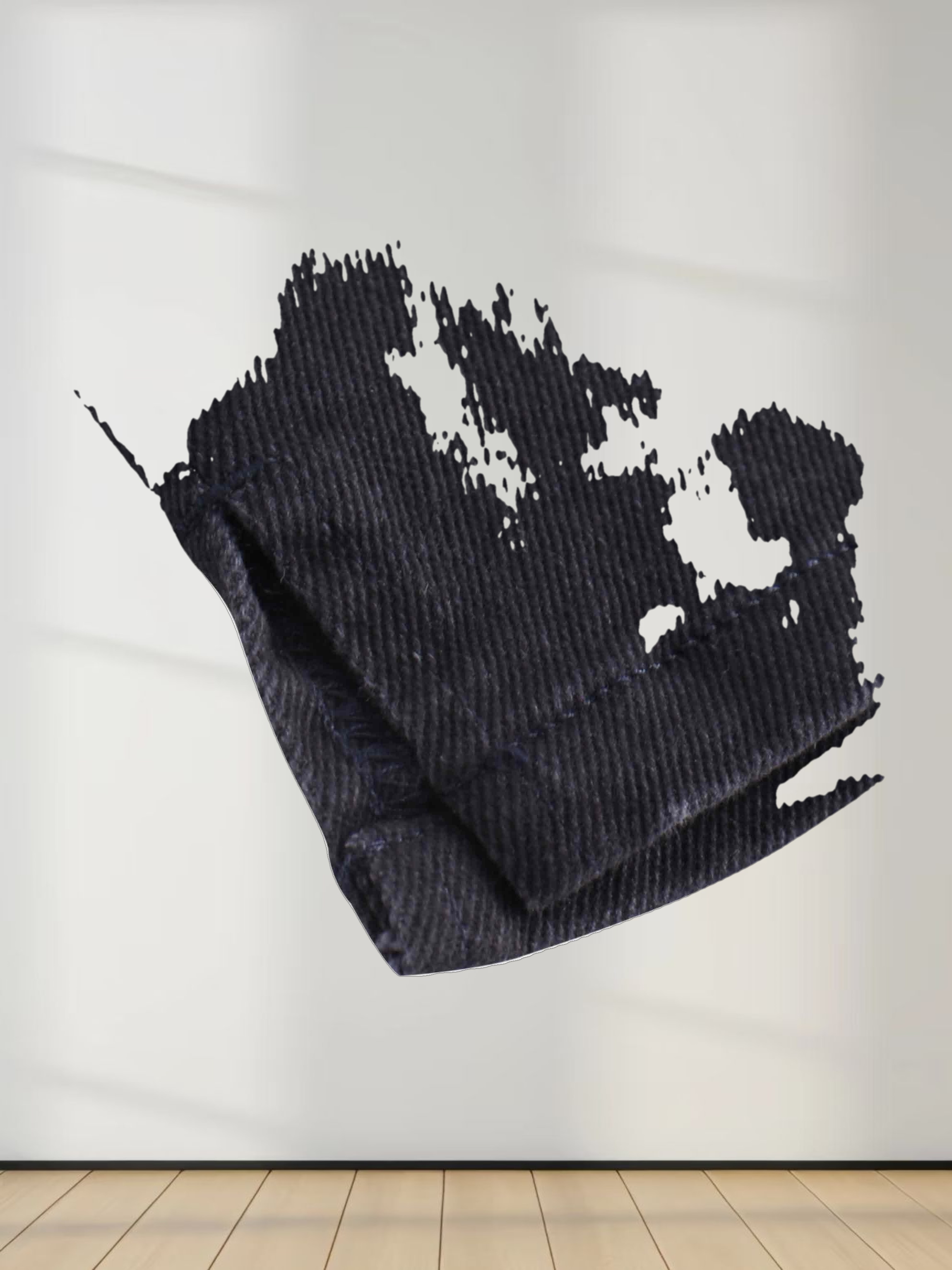 Side Seamed Twill Skirt-Navy