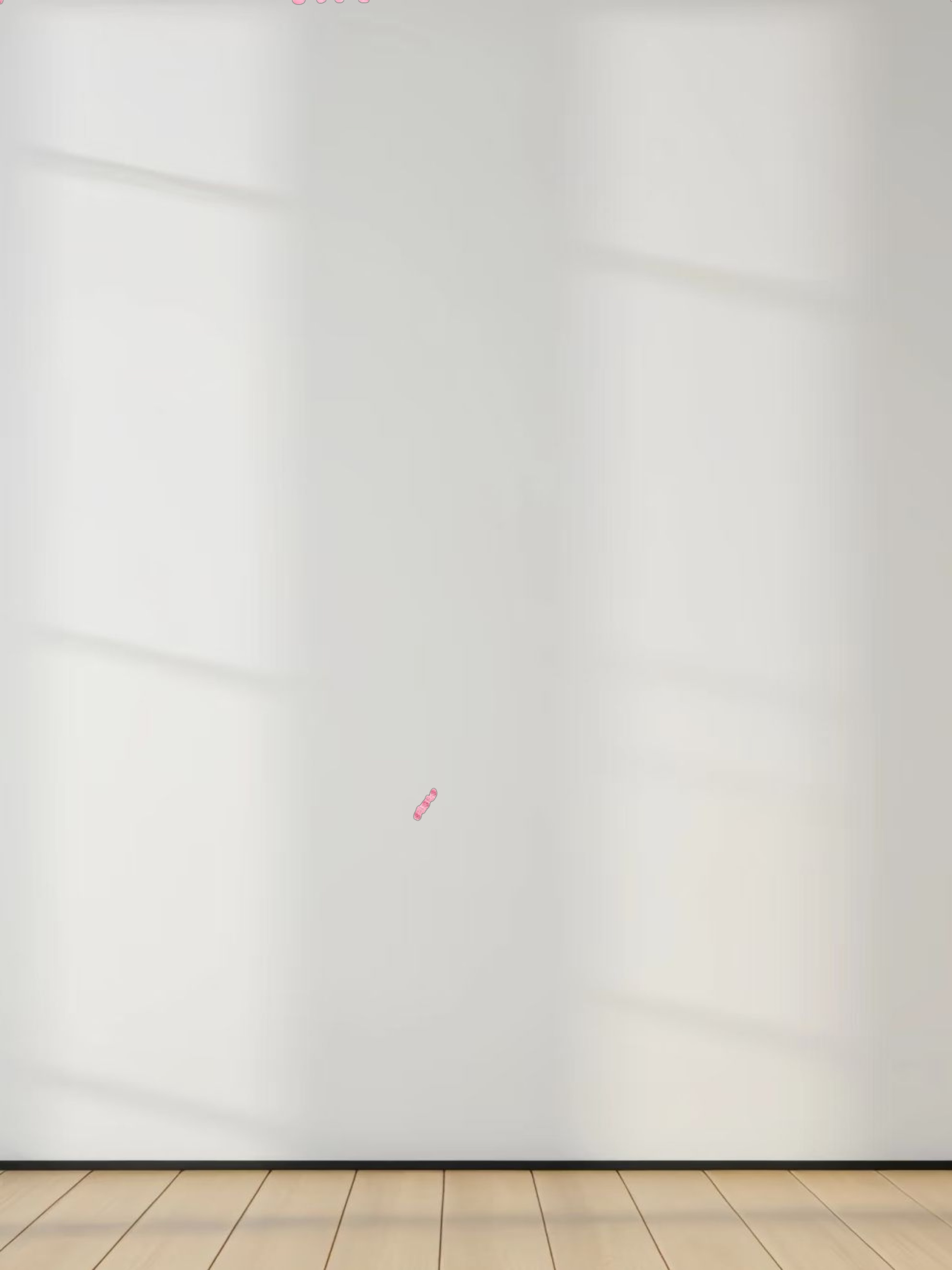 RIBBED HIGH V 3Q-SO PINK