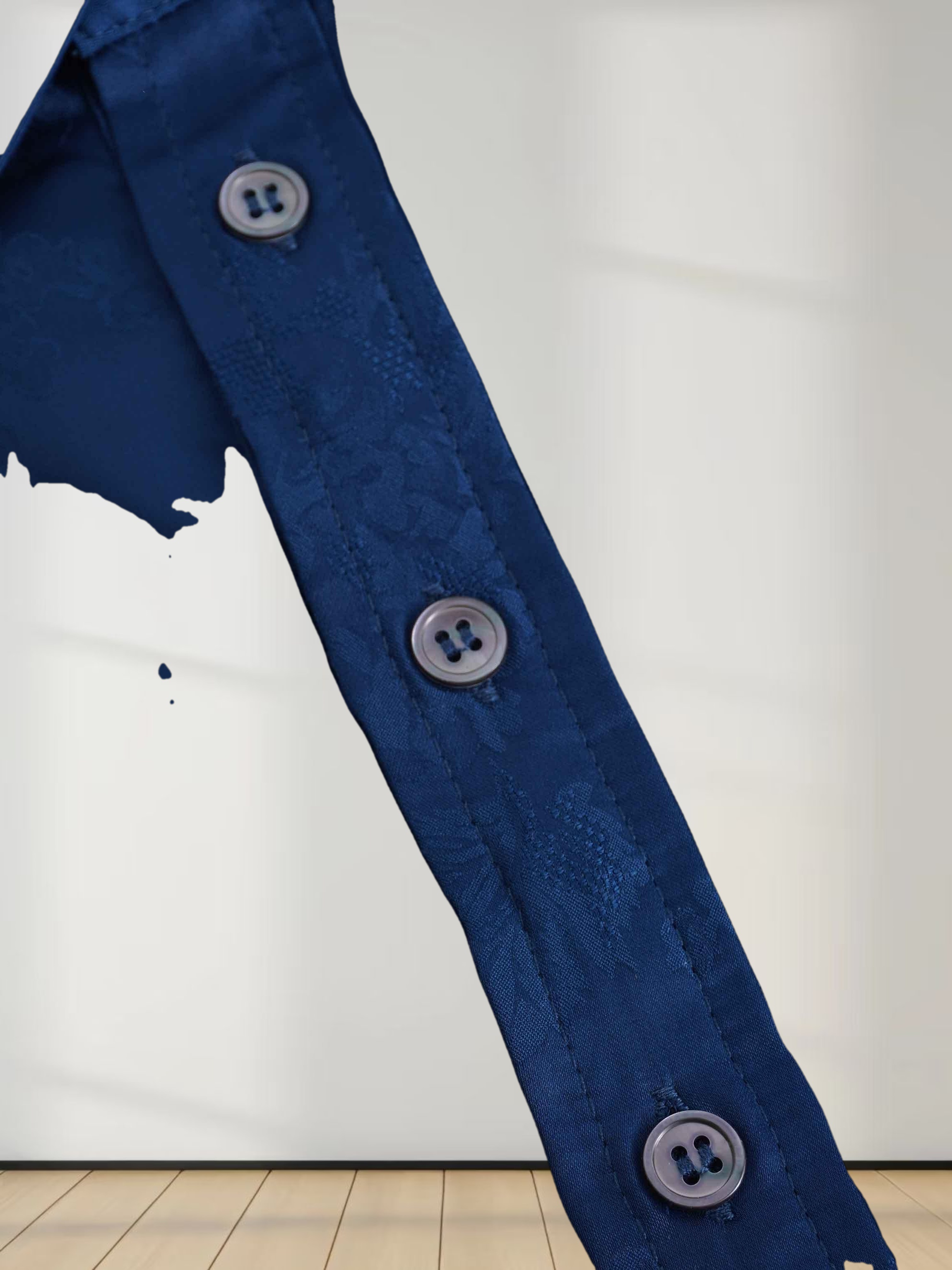 A Line Shirtdress-Teal