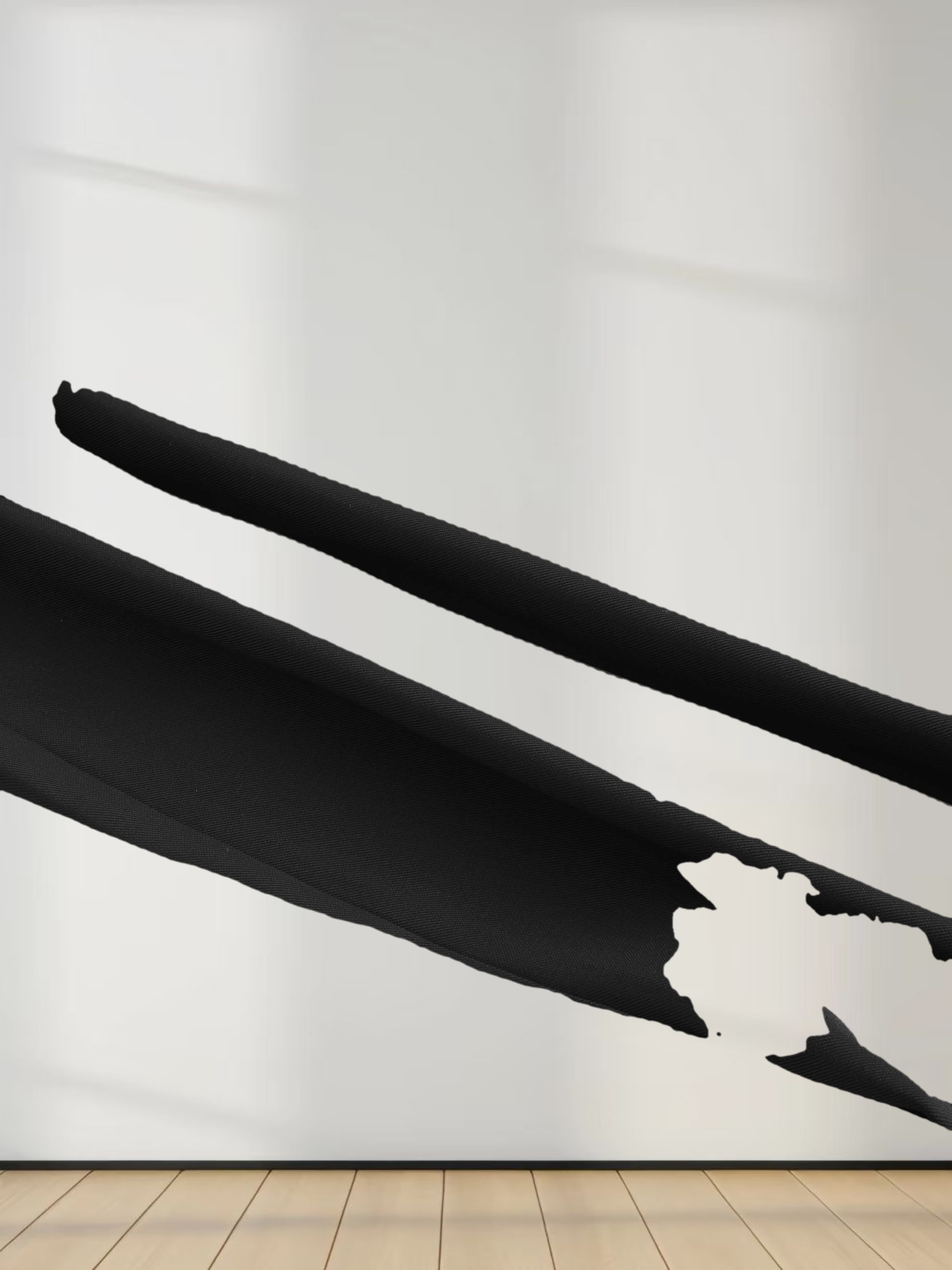 Pleat Neck Belted Dress-Black