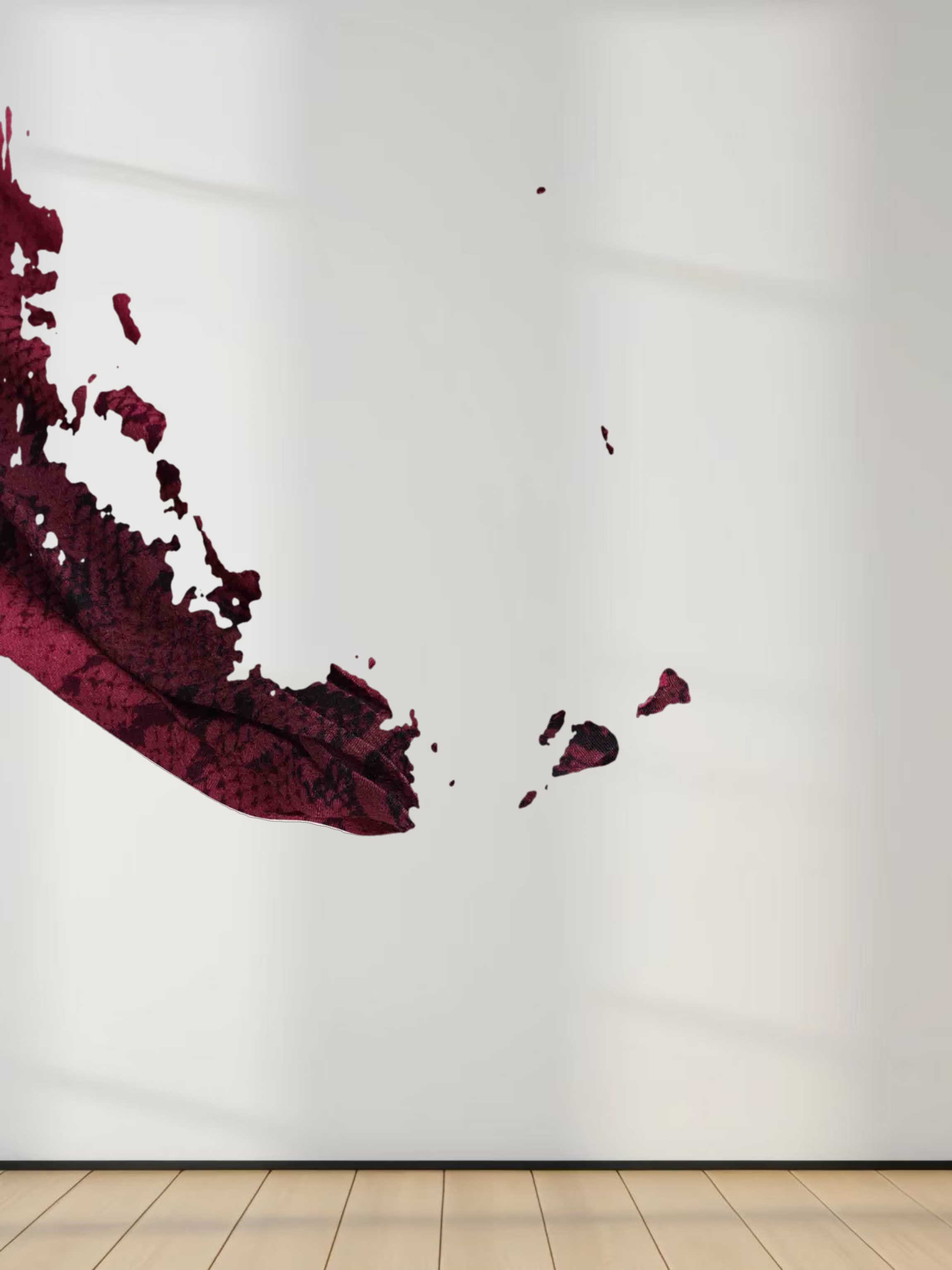 High Waisted Shirtdress-Burgundy Reptile