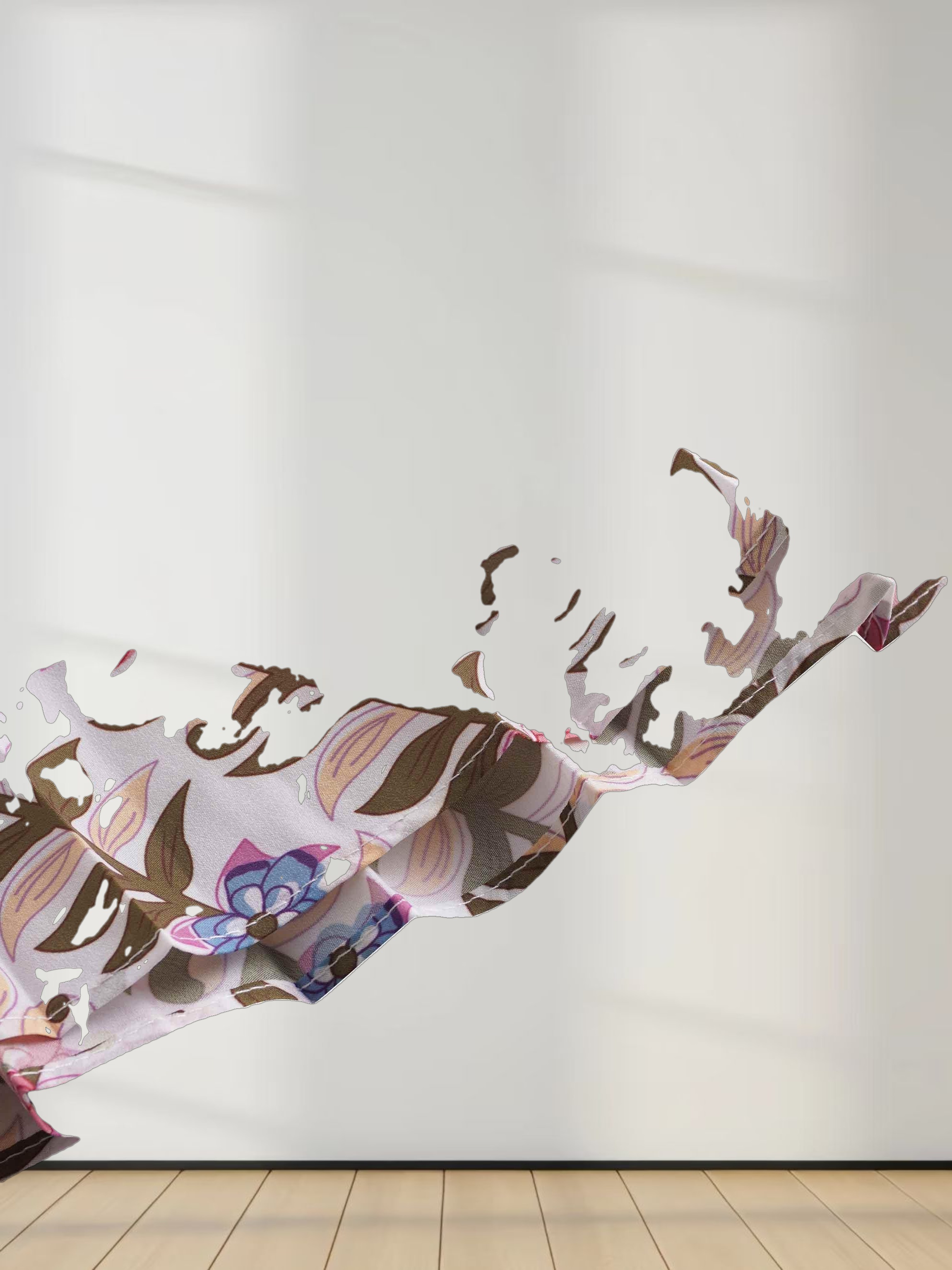 Covered Band Pleated Skirt 37