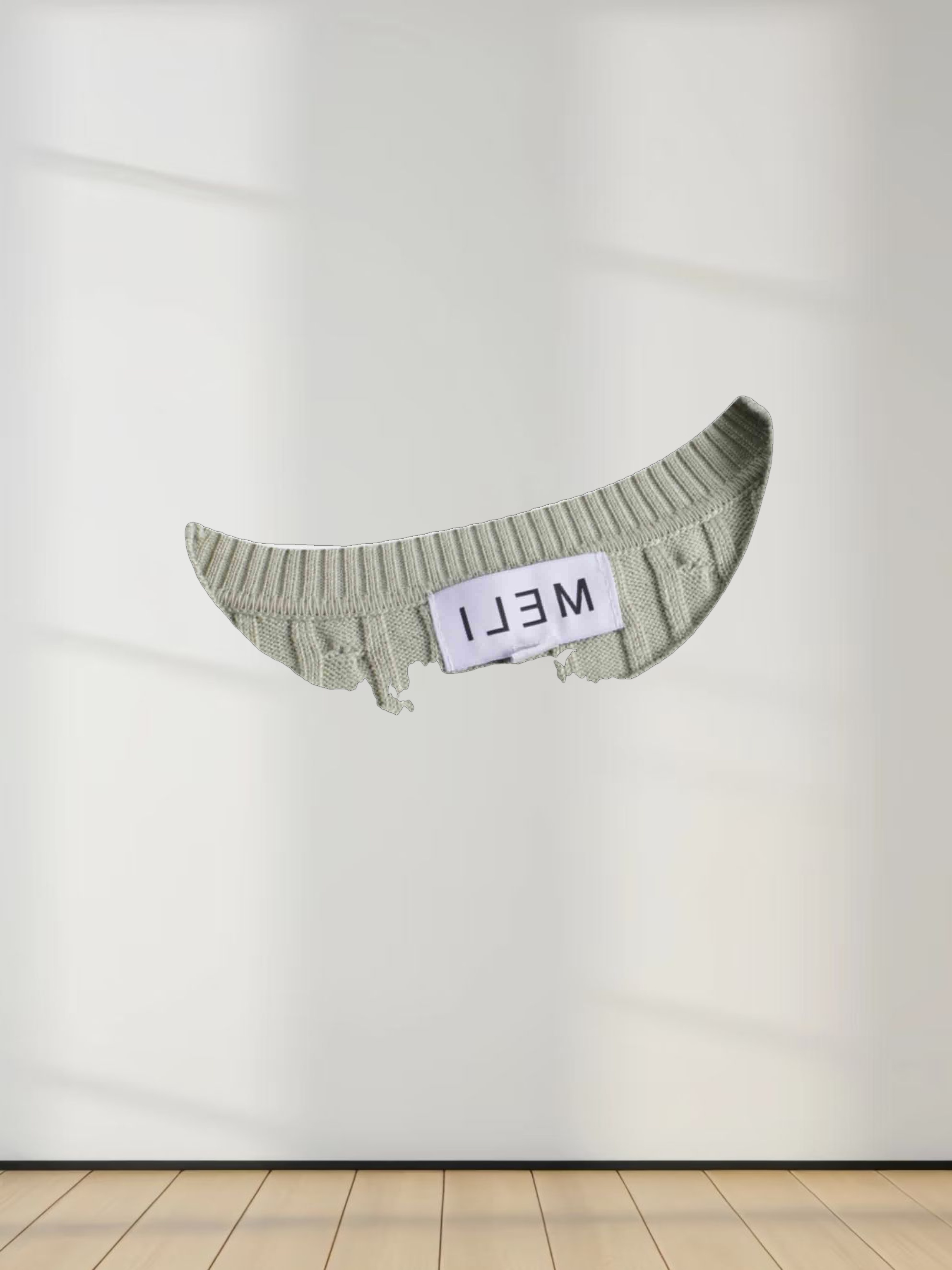 Knit Cable Sweater-Sage