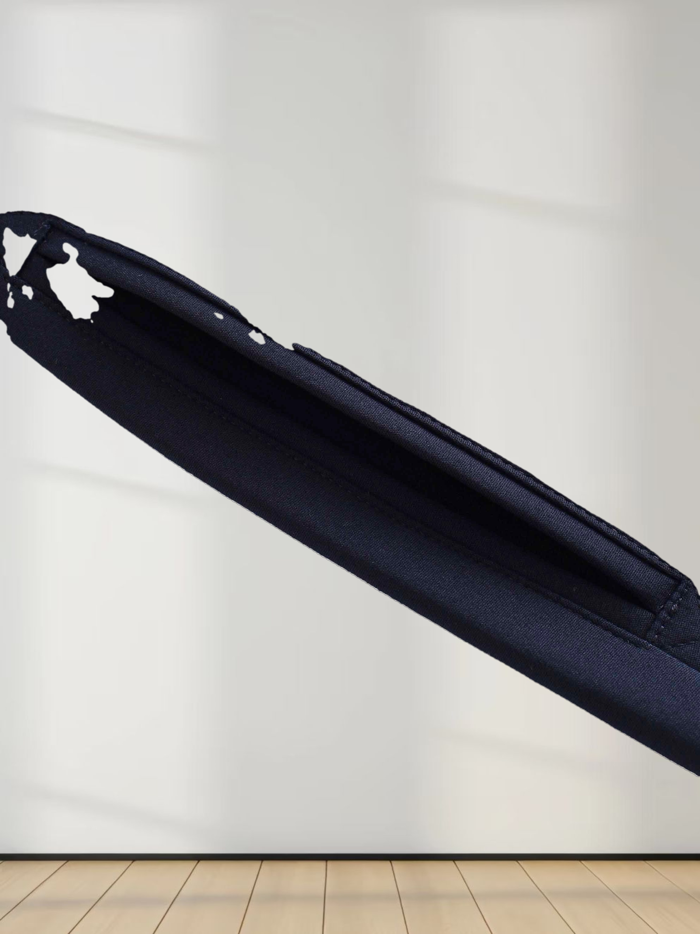 A-Line Button Down Pocket Skirt-Navy