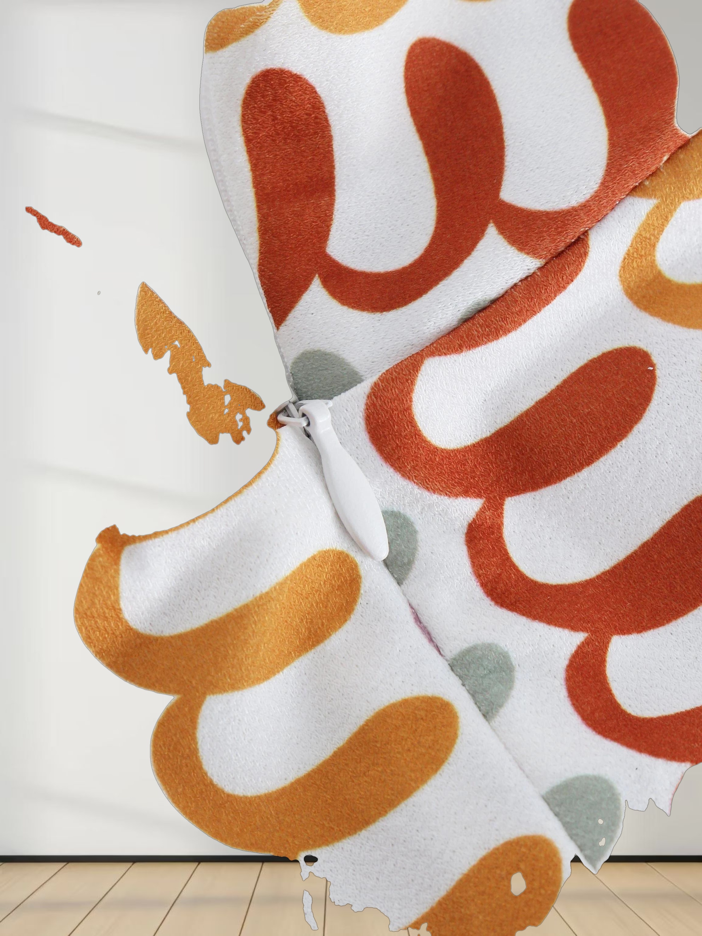 Front Knot Pleat Dress-Ribbon Design