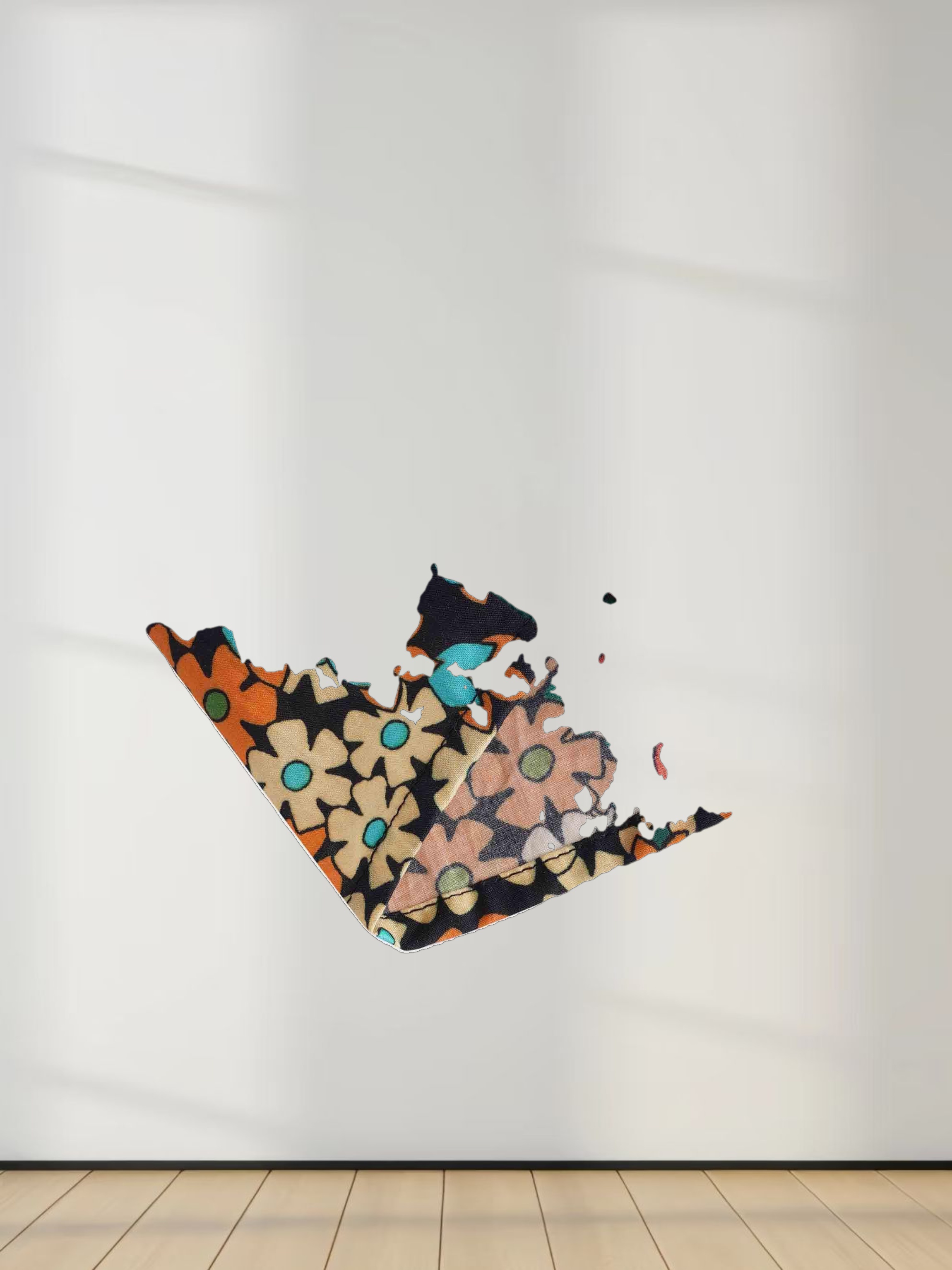 Cotton Waisted Pleat Dress-Bright Floral