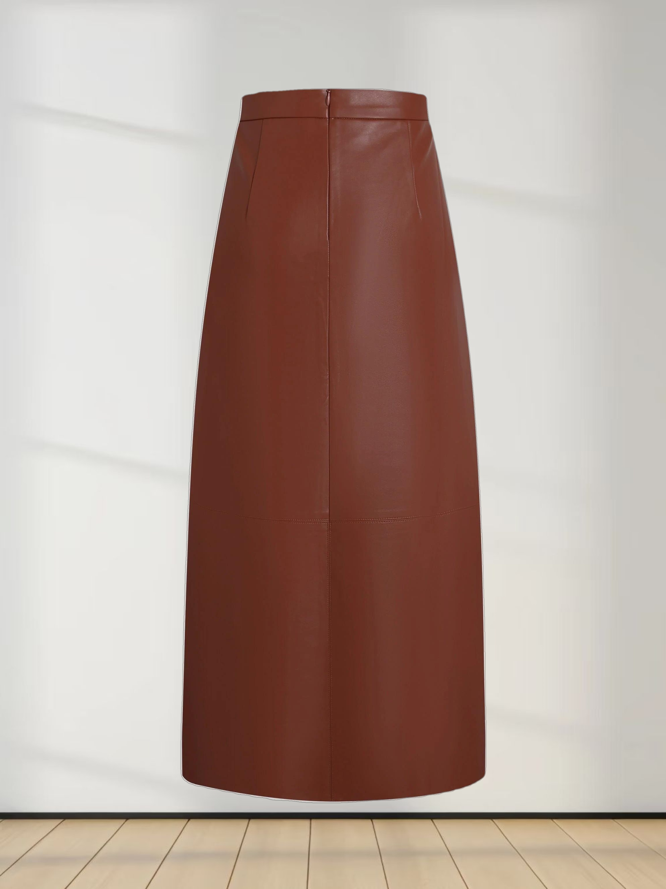 The Leather A-Line Skirt