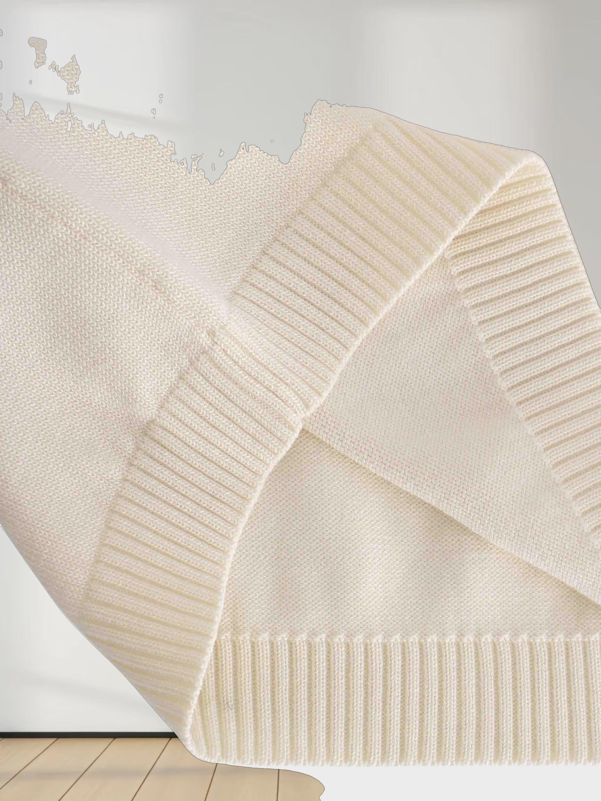 Sequin Trim Sweater-Ivory