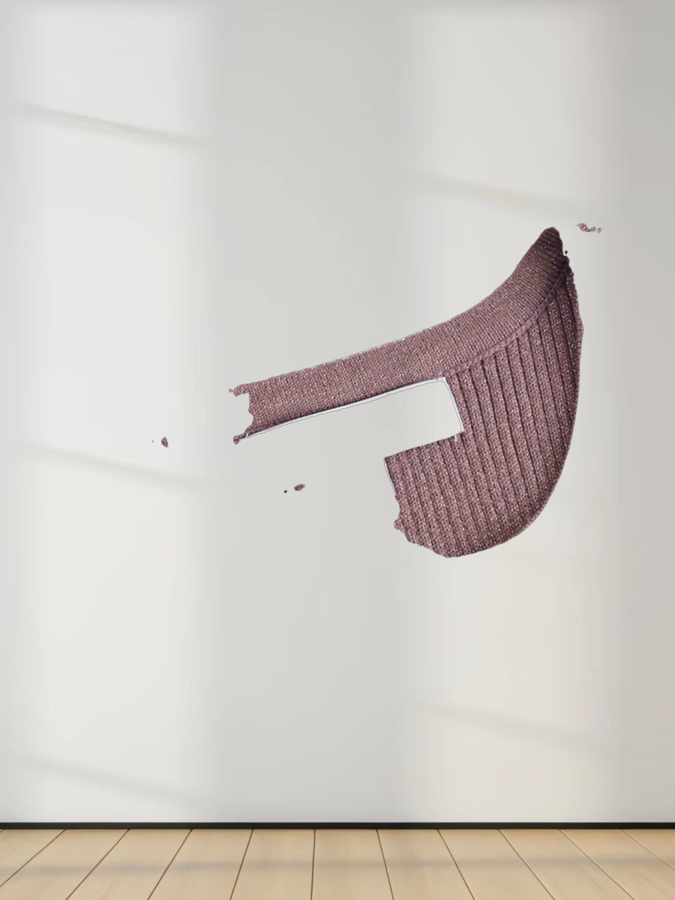 Lurex Sleeveless Sweater-Mauve