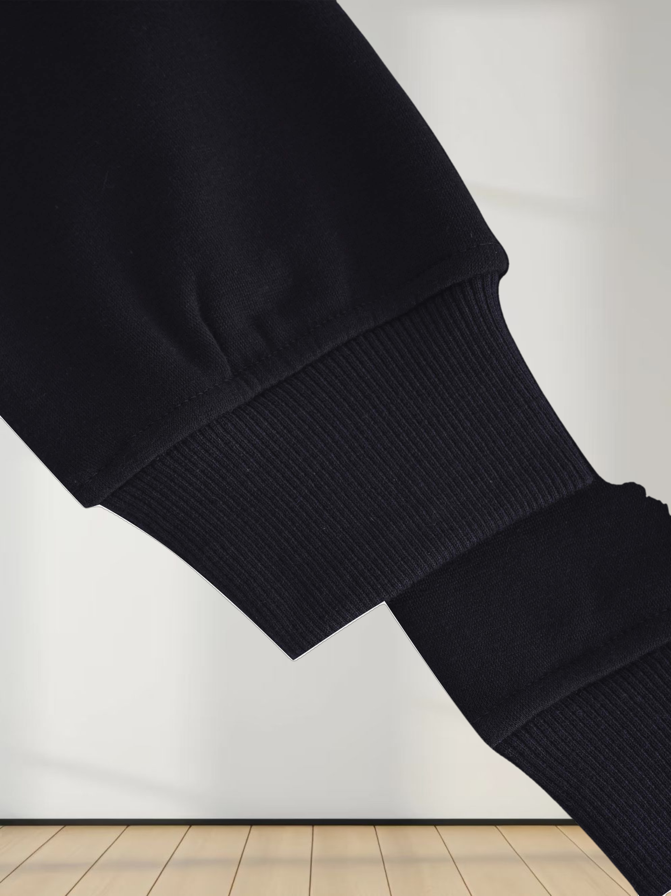 Embroidered Sweatshirt-Black