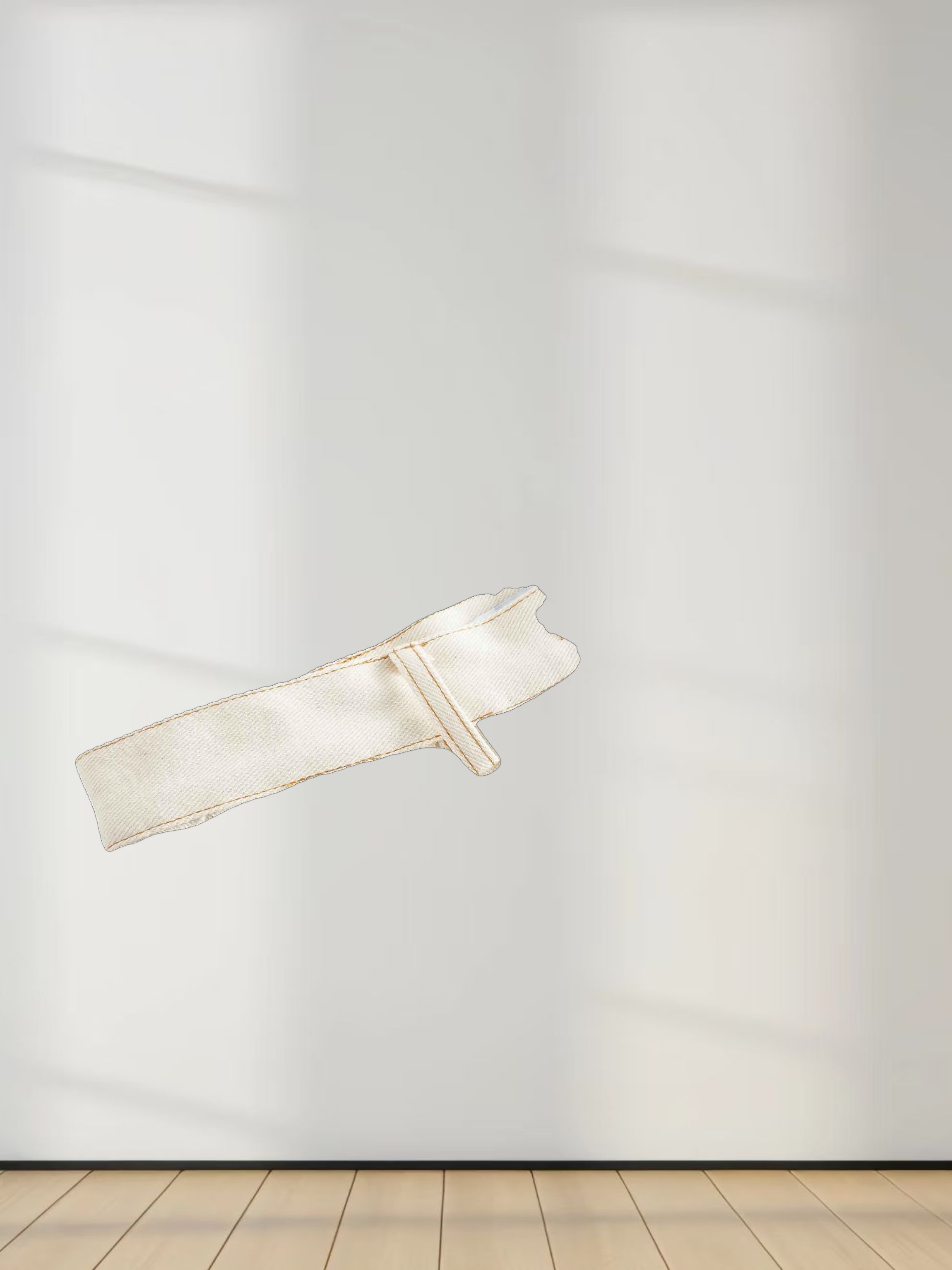 Stitched Pleated Skirt-Cream