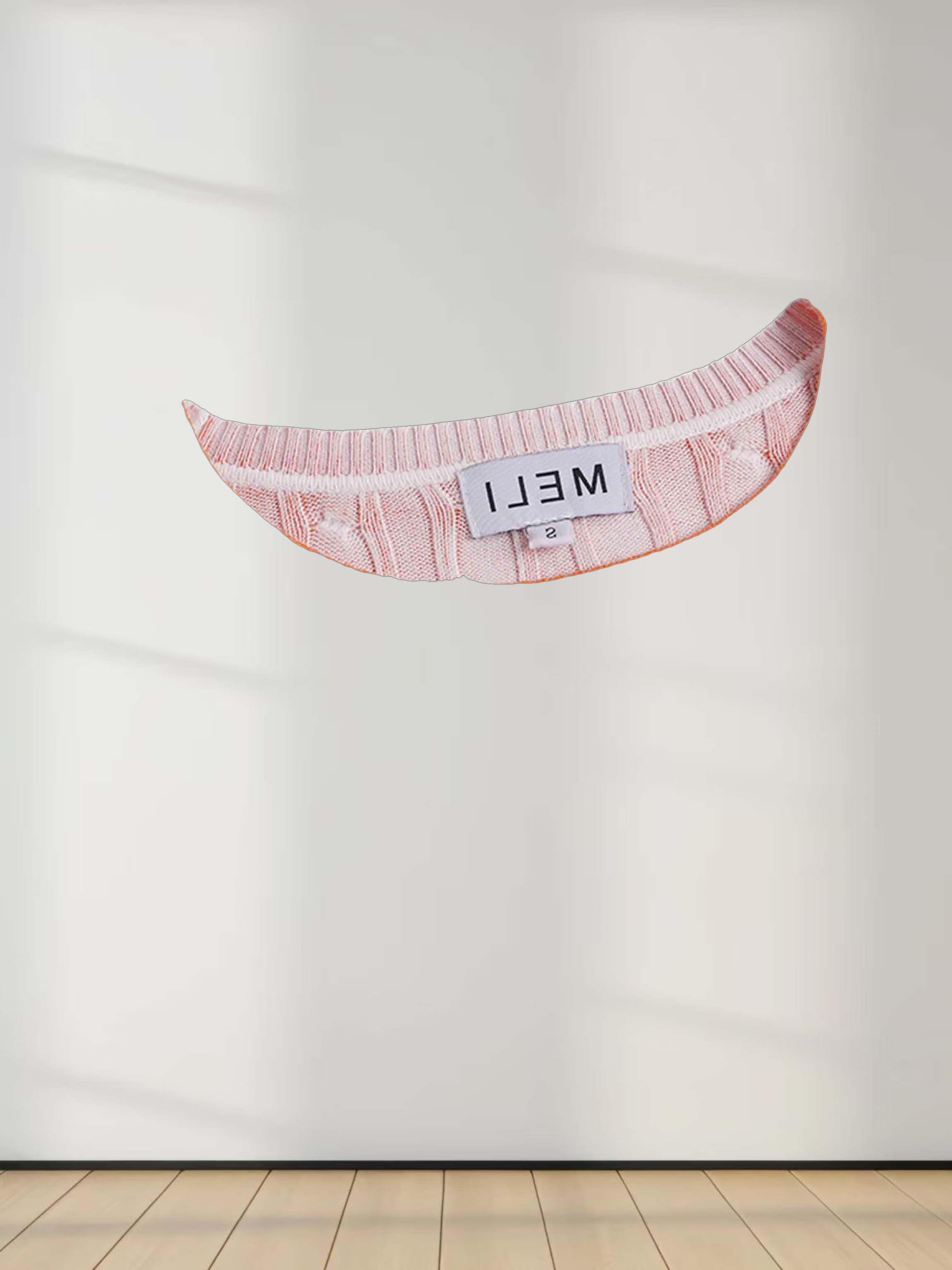 Printed Cable Knit Sweater- Striped Ombre