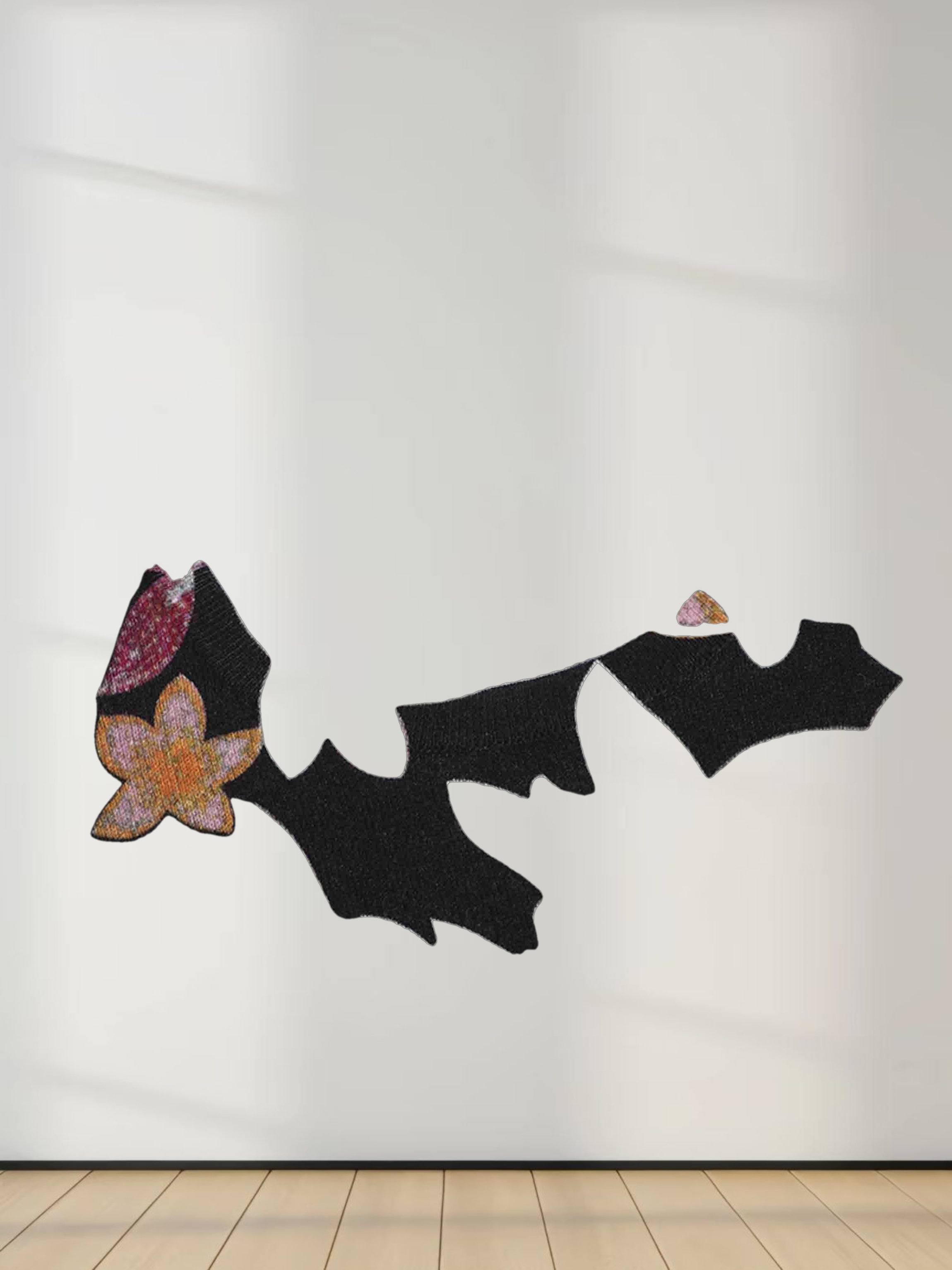 Printed Sweater-Black Floral