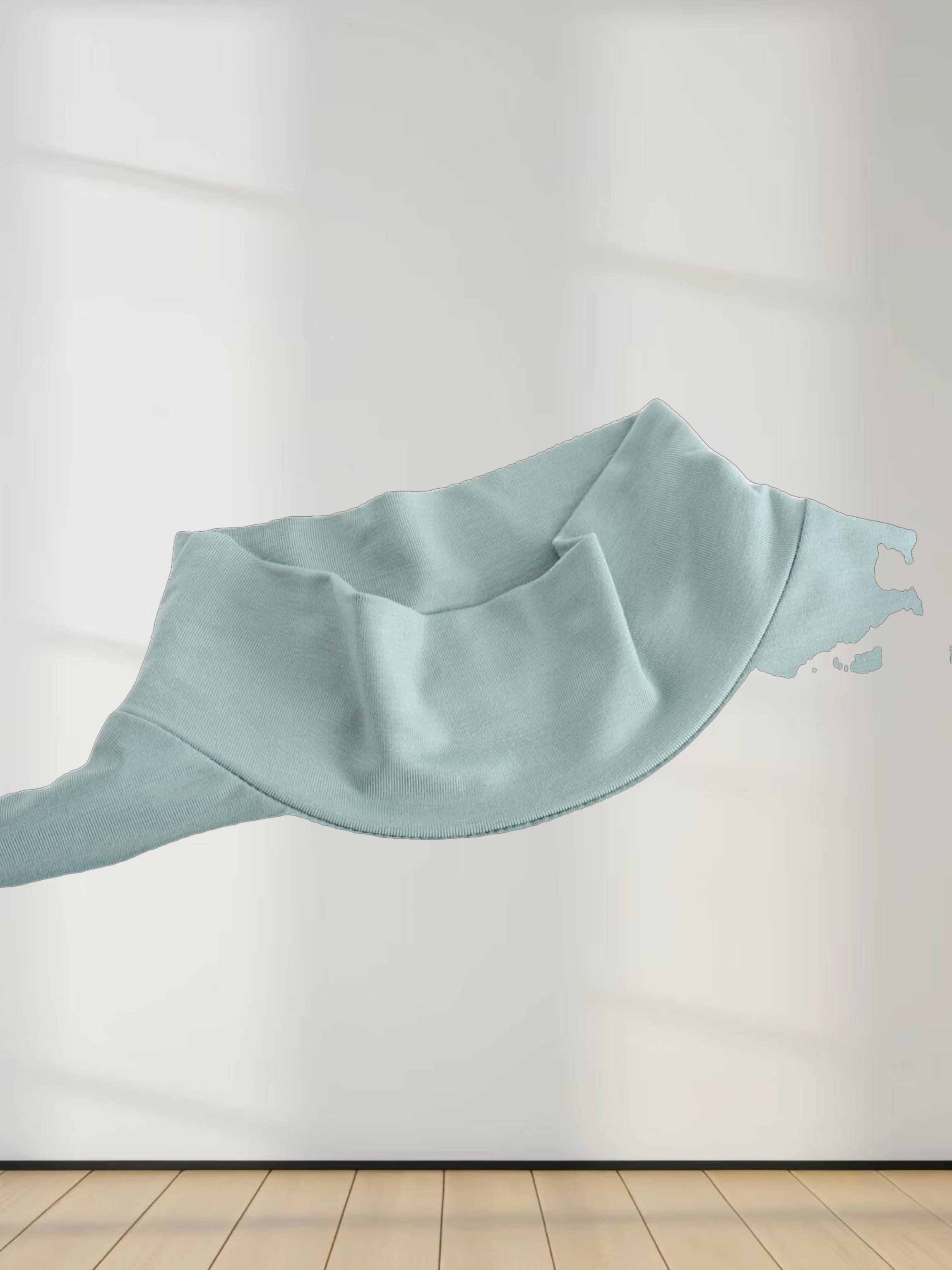 Modal Turtleneck Long Sleeve-Seafoam