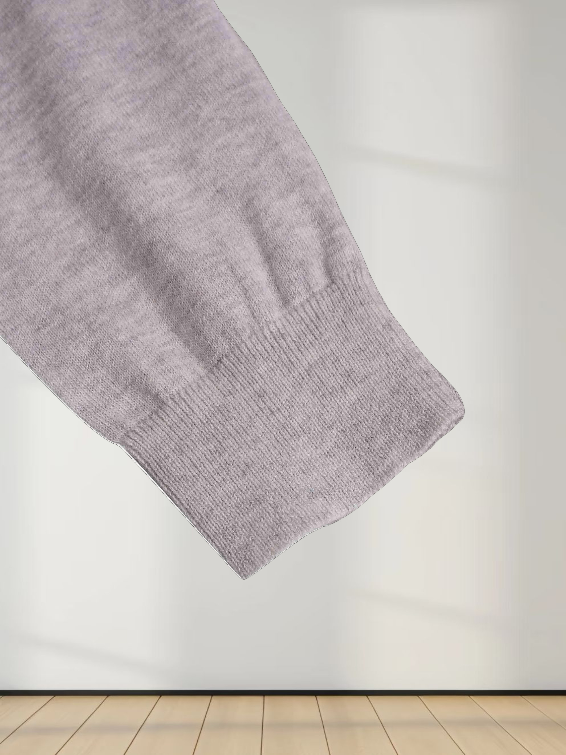 High V Lightweight Sweater-Heathered Grey