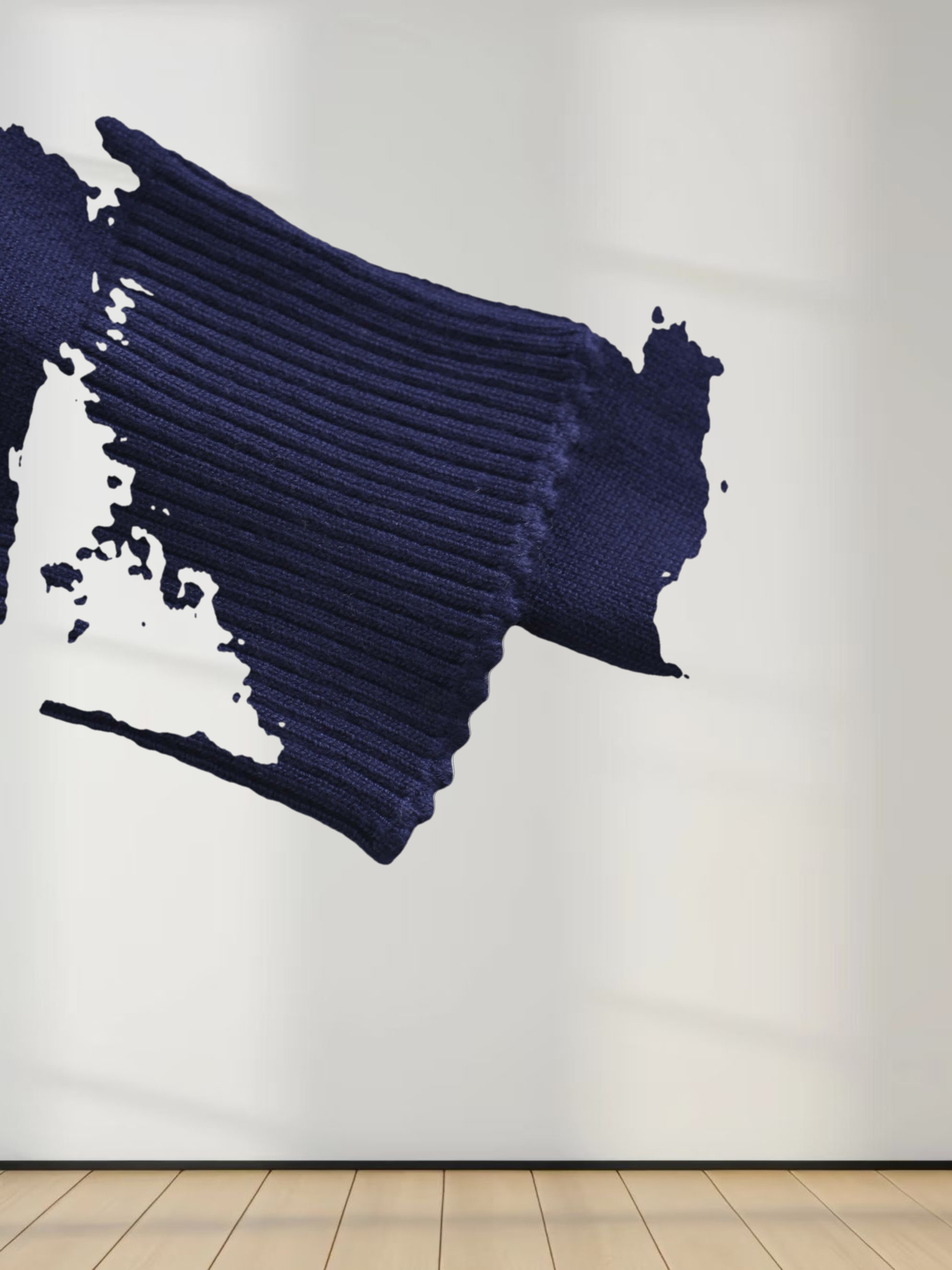 Embellished Cluster Crop Cardigan-Navy