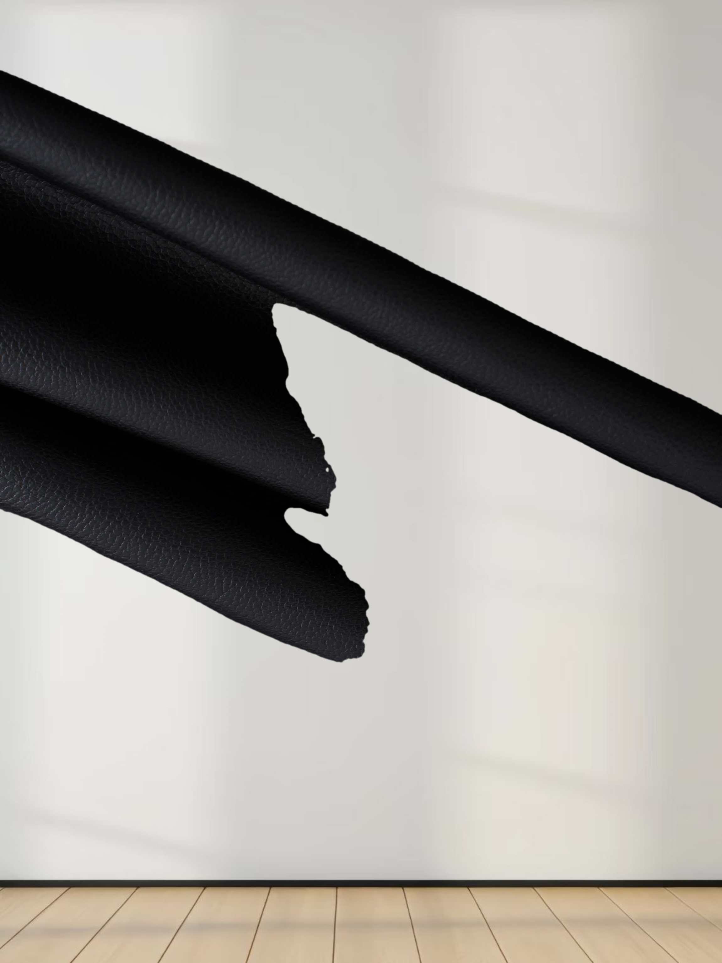 Leather Bottom Dress-Black