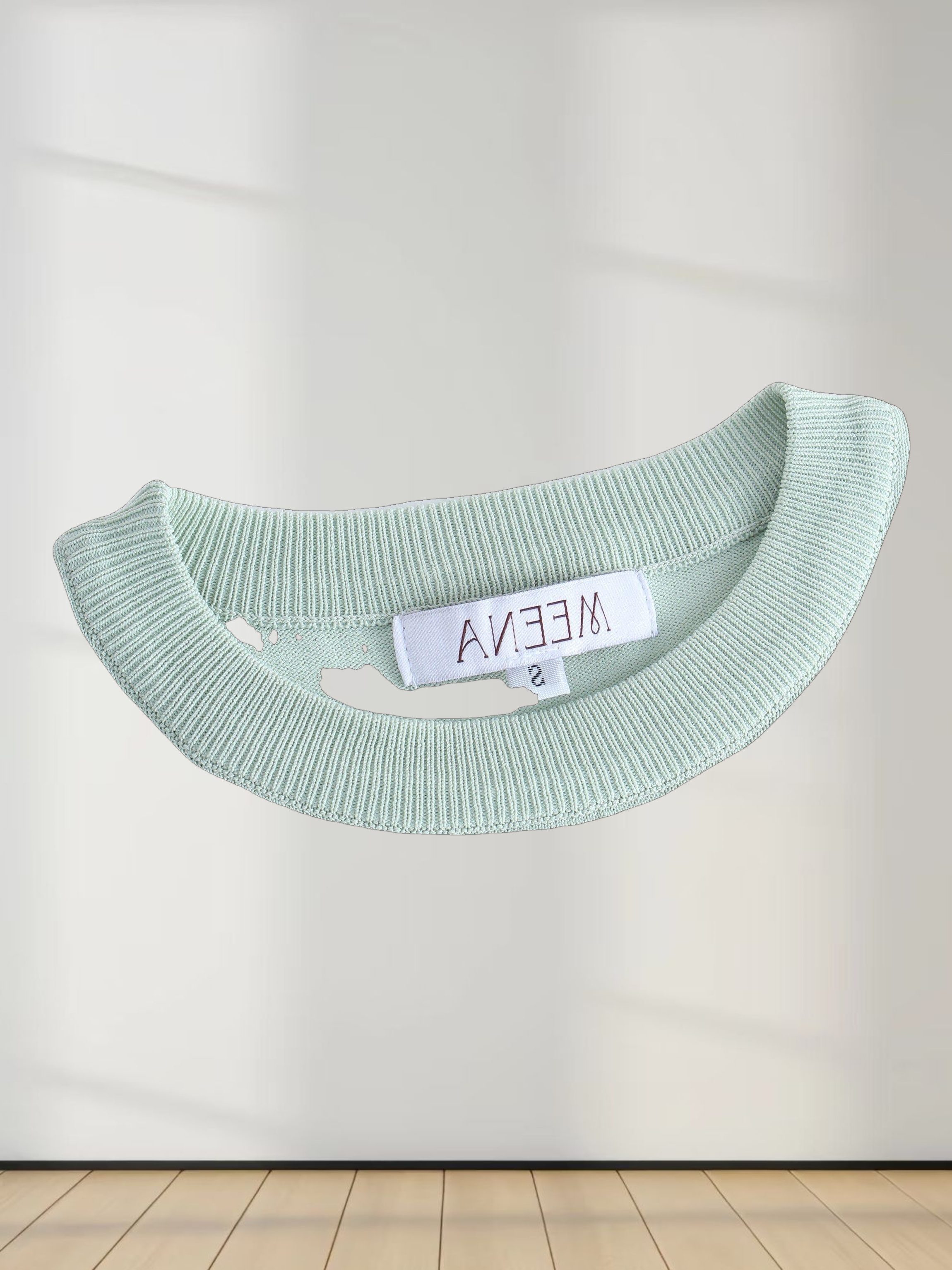 RIBBED WAISTED SWEATER-SAGE GREEN