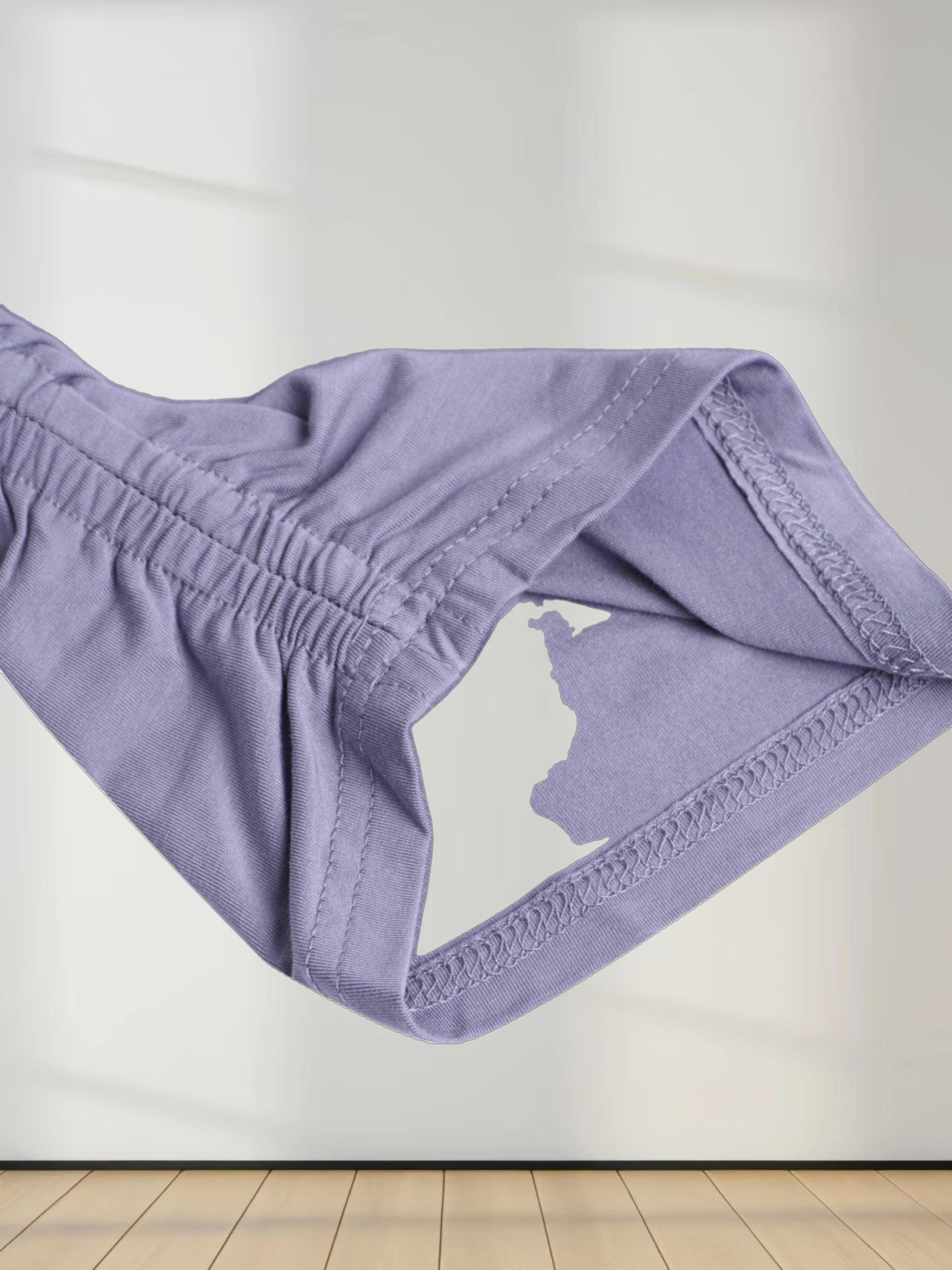 SIDE ELASTIC TEE-BLUE