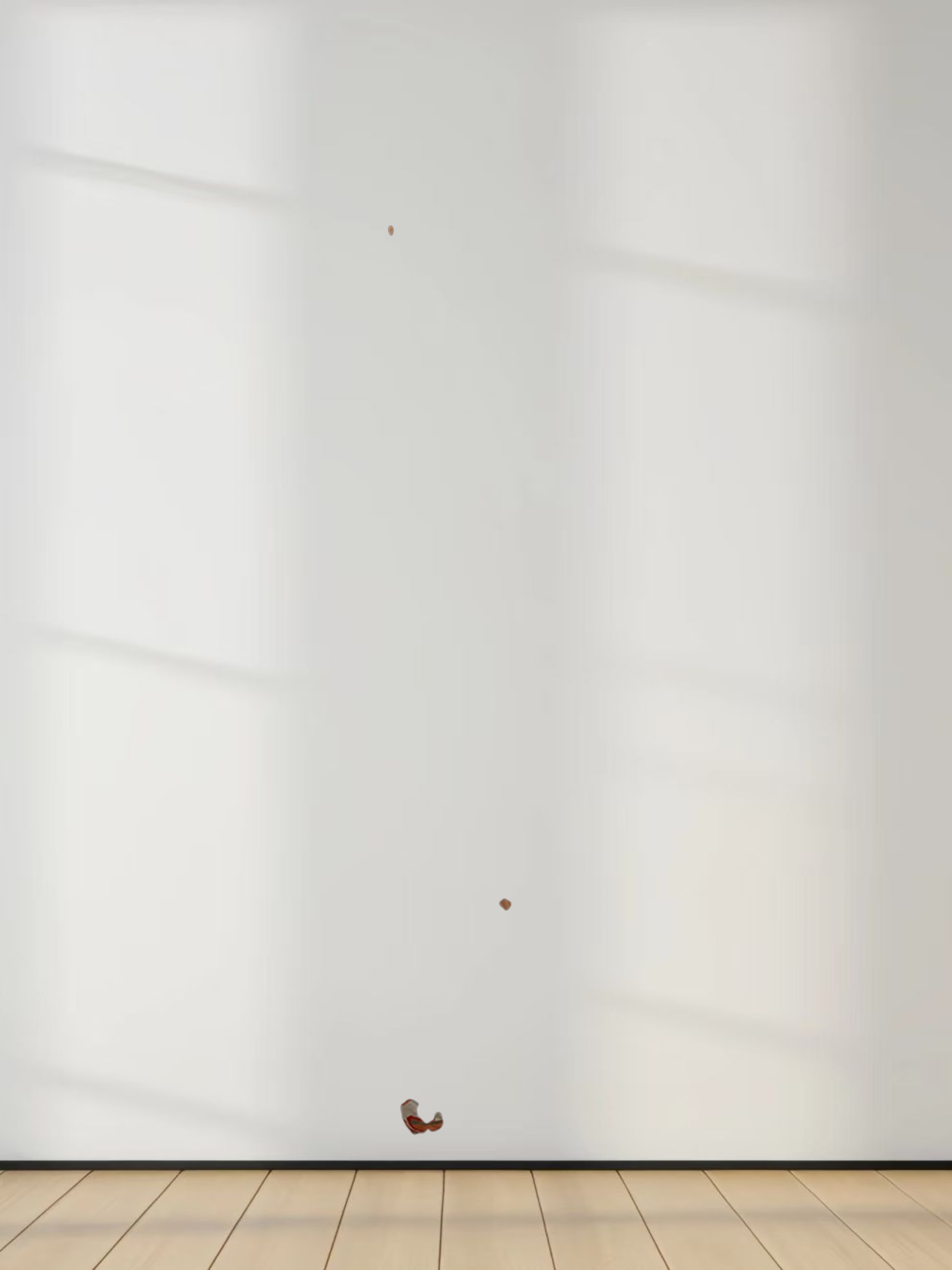 Leather Buckle Skirt-Watercolor Floral