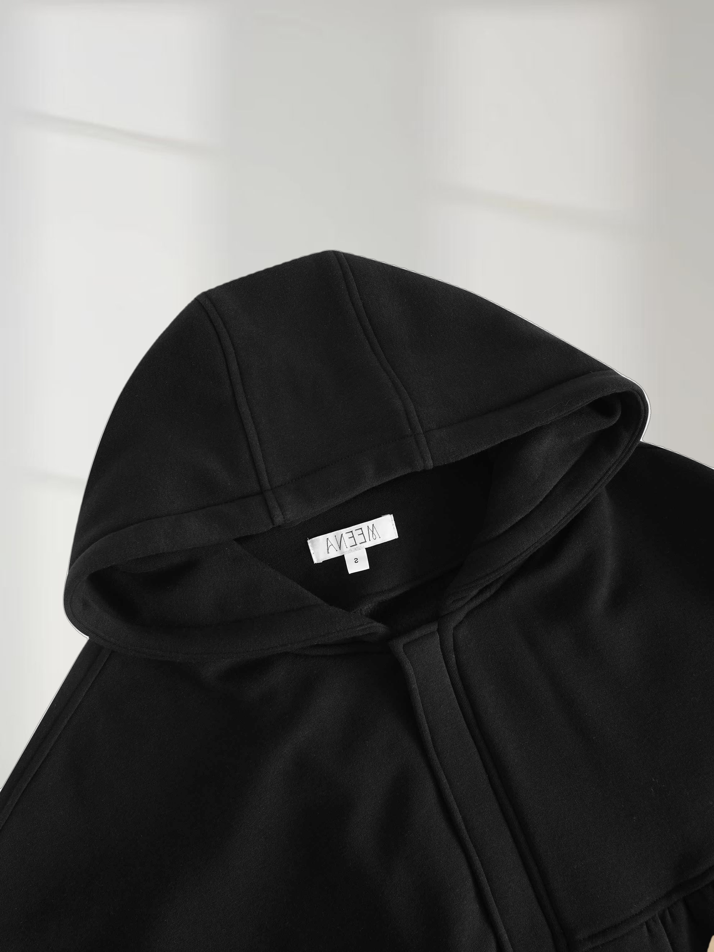 Bubble Sweatershirt Jacket-Black