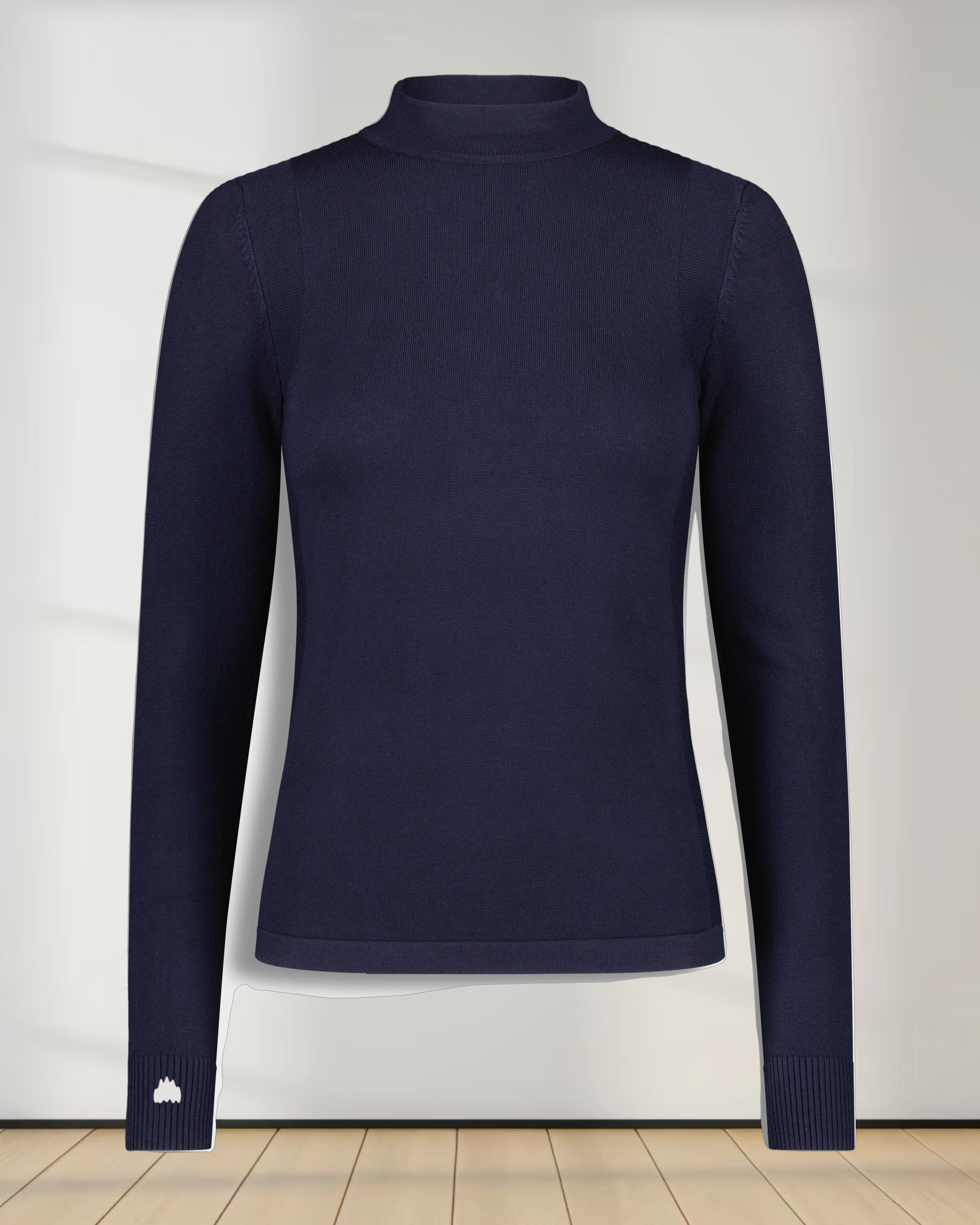 BASIC MOCK NECK TURTLENECK-NAVY