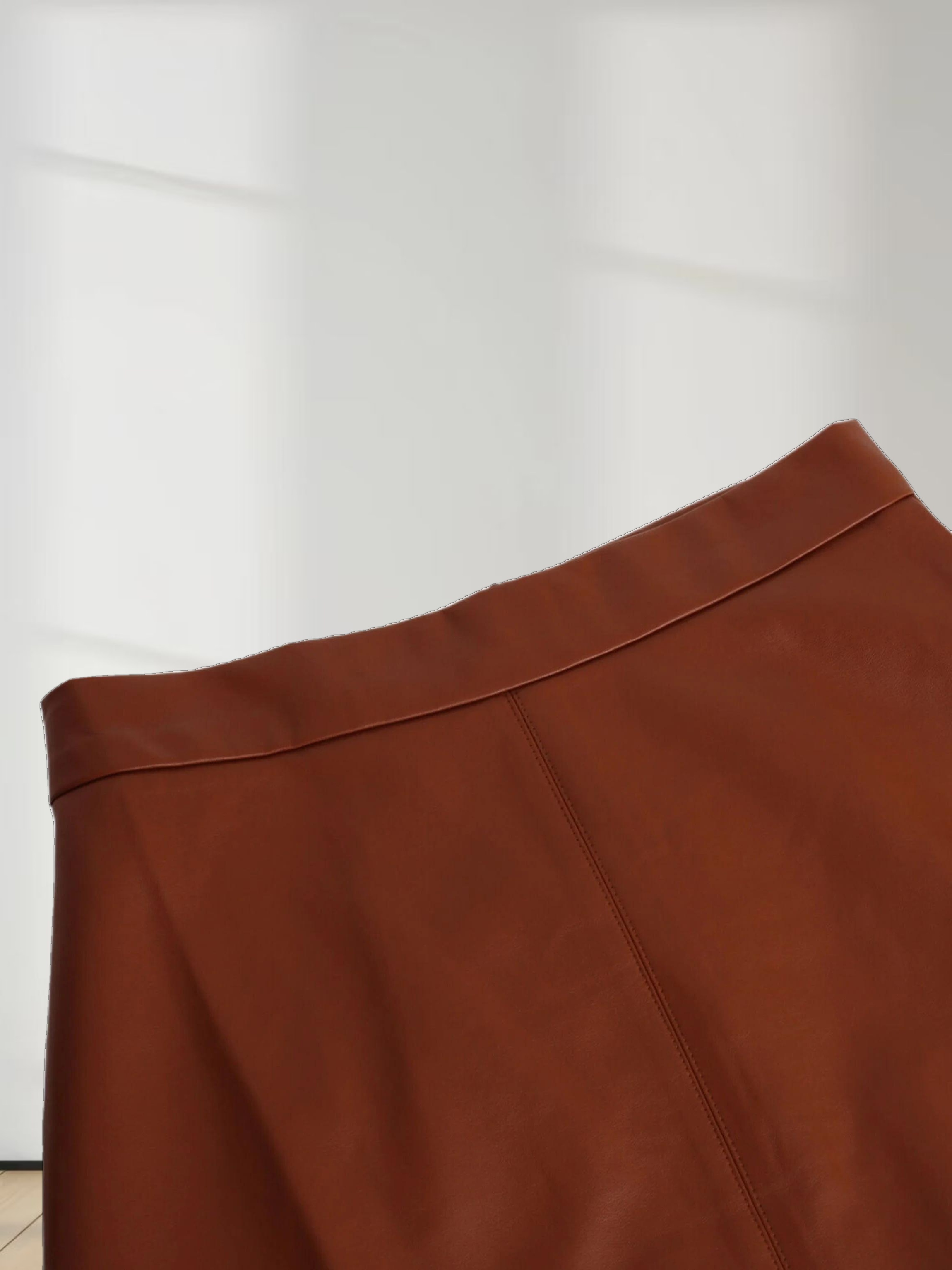 The Leather A-Line Skirt