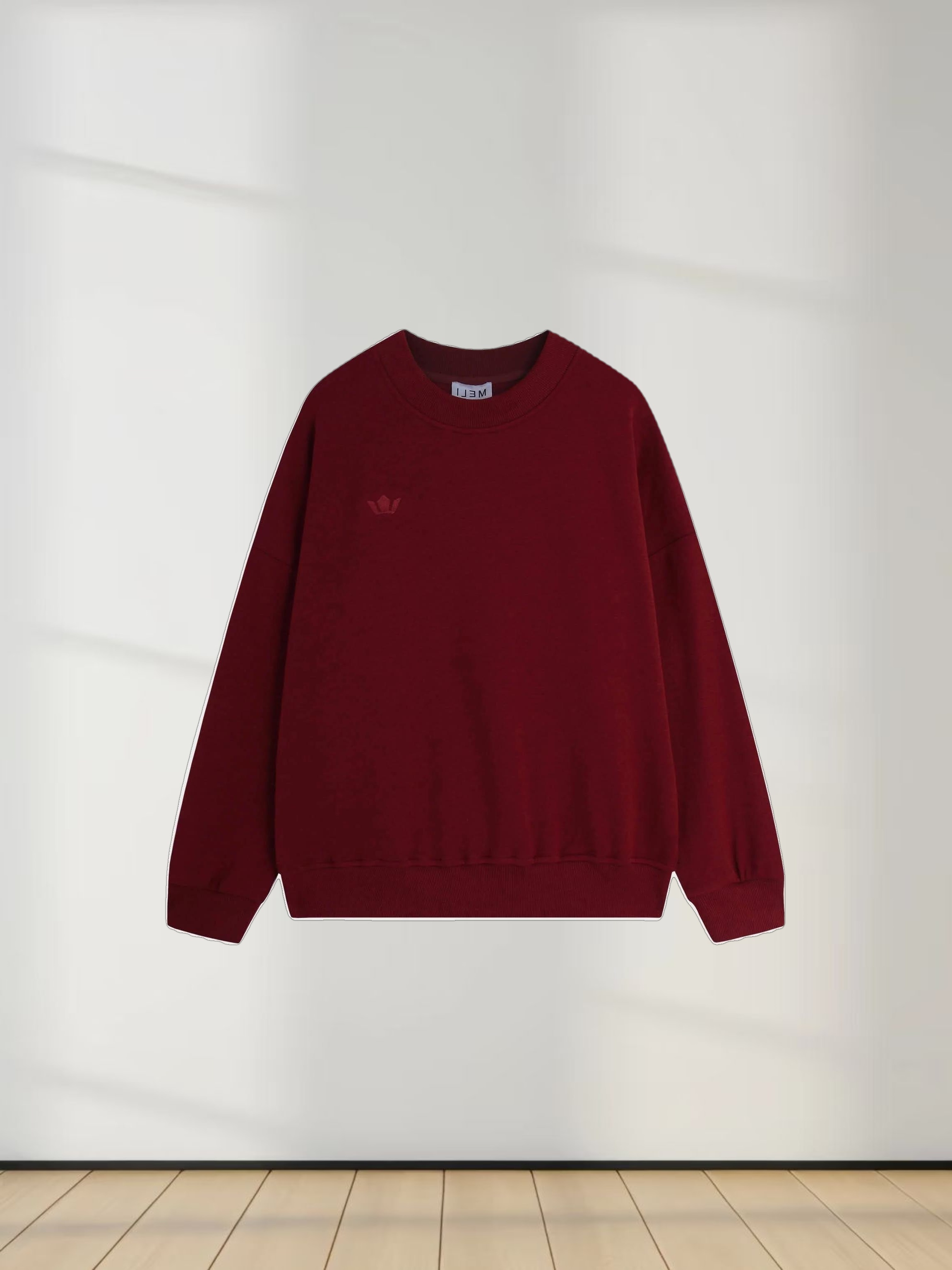 Logo Sweatshirt-Burgundy