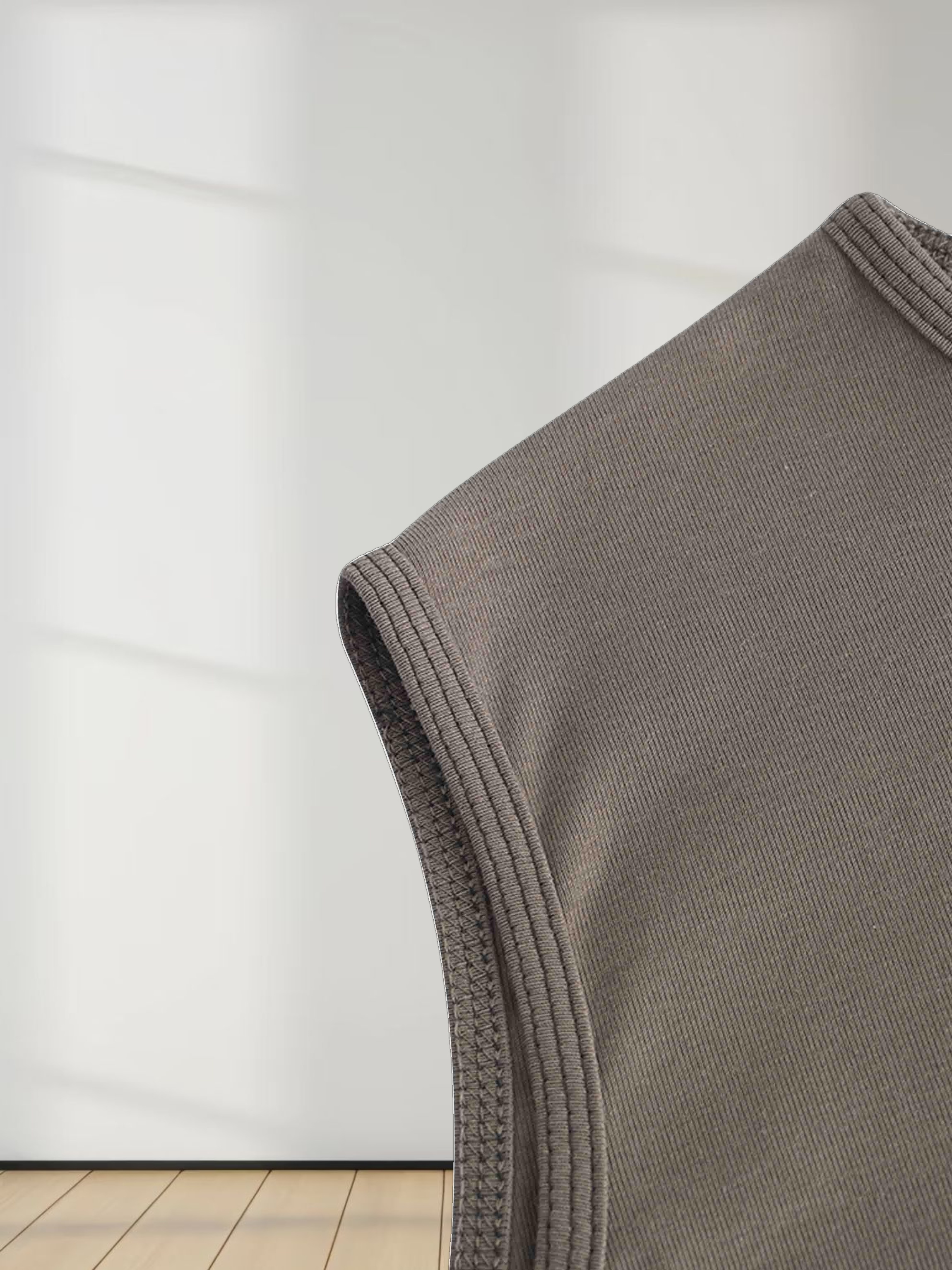 Basic T-Shirt Slip Dress-Olive