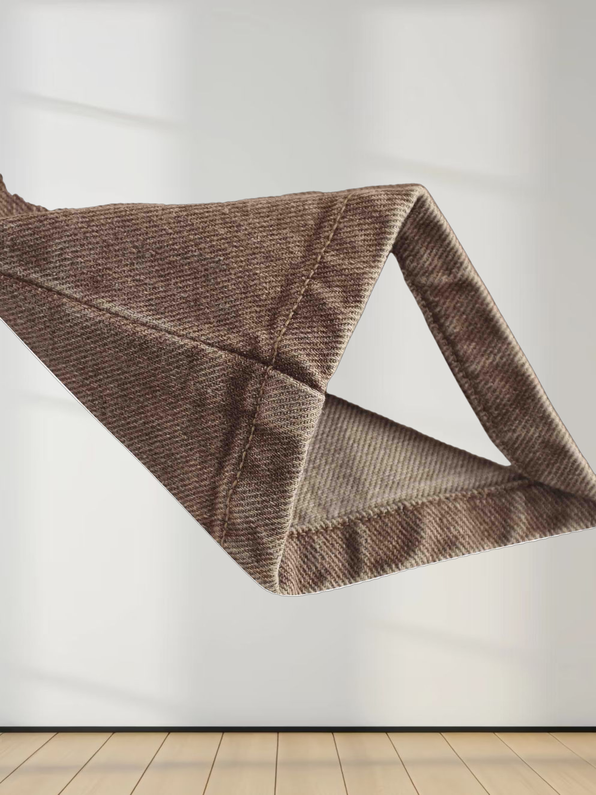 Button Down Denim Skirt-Brown