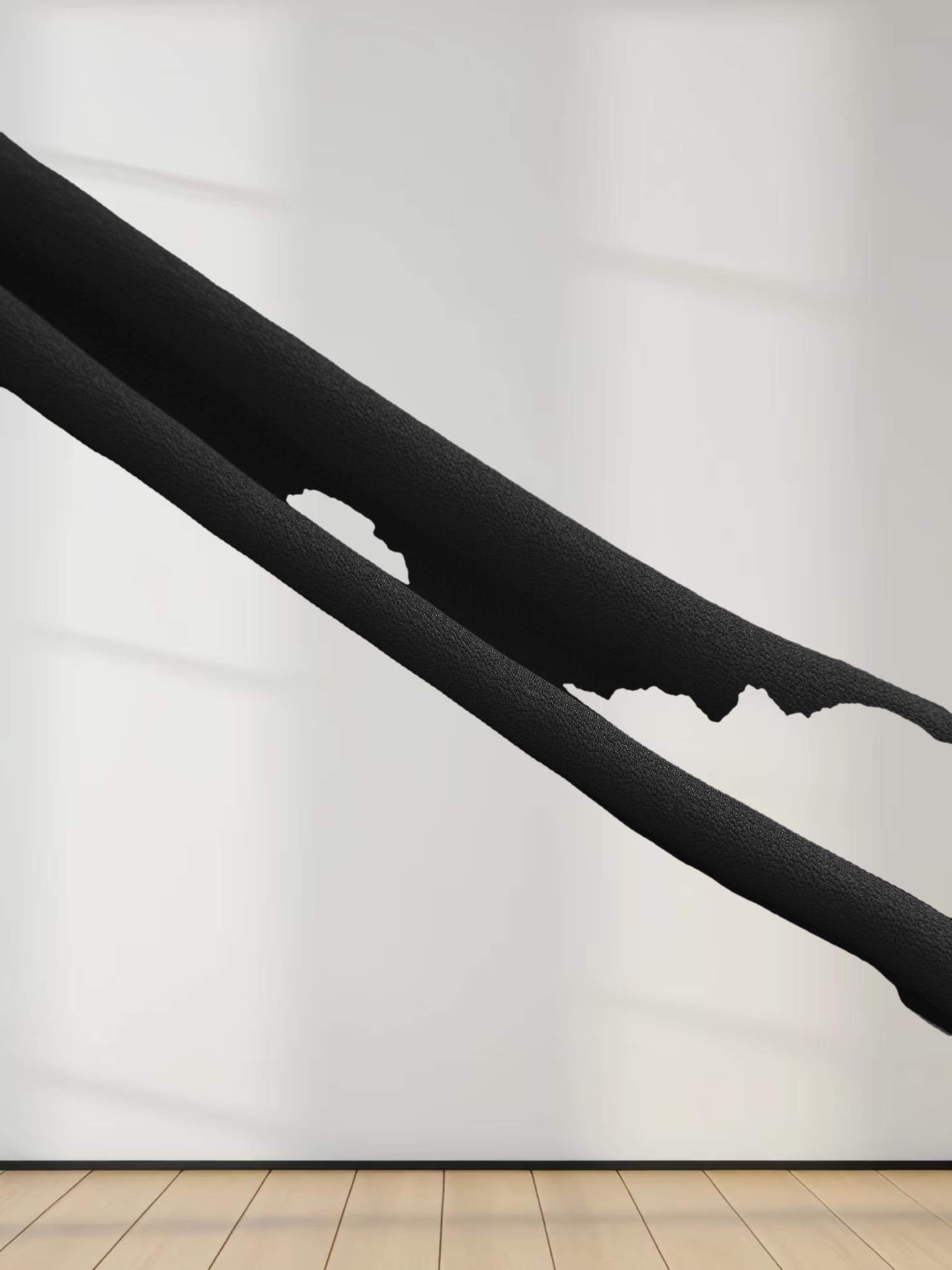 U Shape Wrap Prong Dress-Black