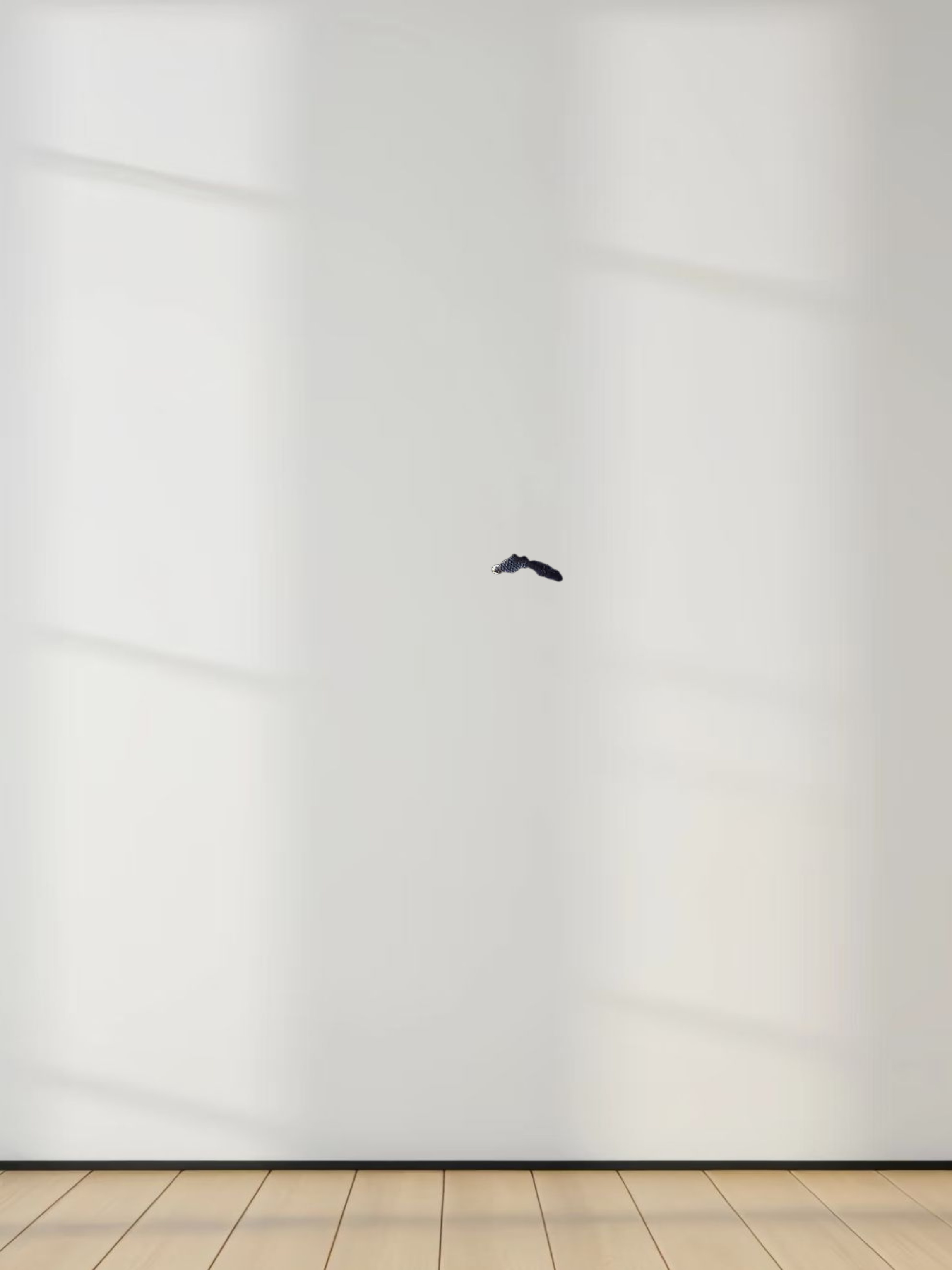 Striped Collar Snap Tee-Navy/White