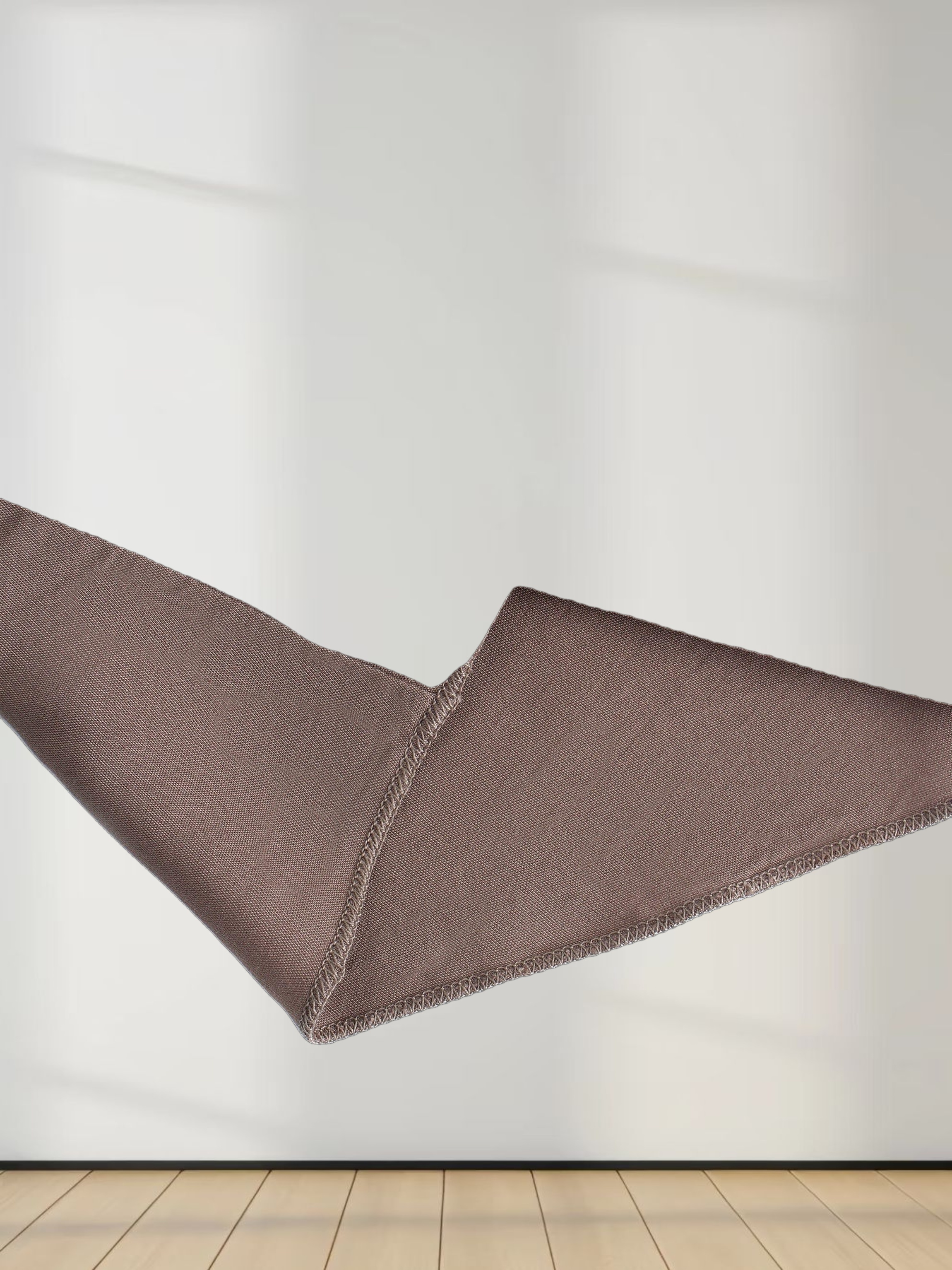 DOUBLE LAYER SKIRT-BROWN