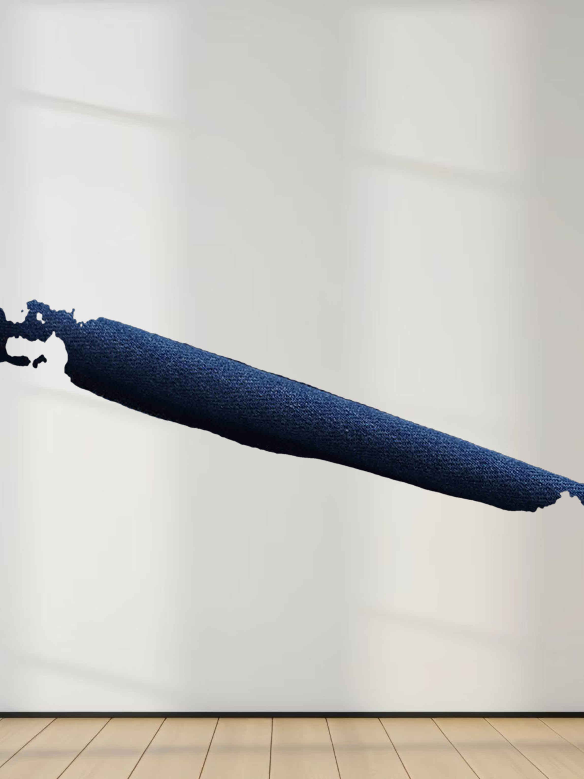 High Waisted V Neck Denim Jumper-Blue