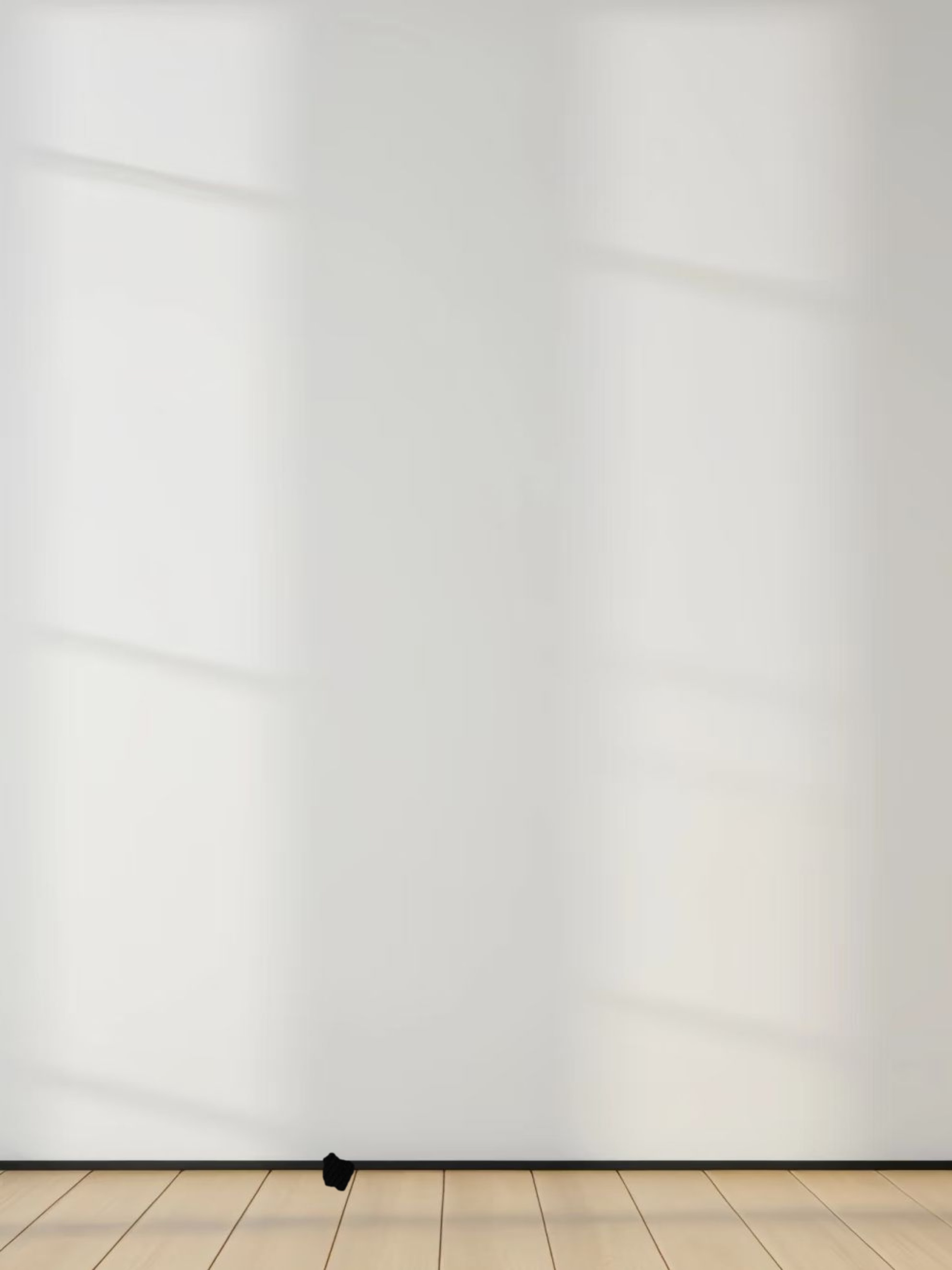 Oversized Boxy 3Q Sleeve Tee-Black