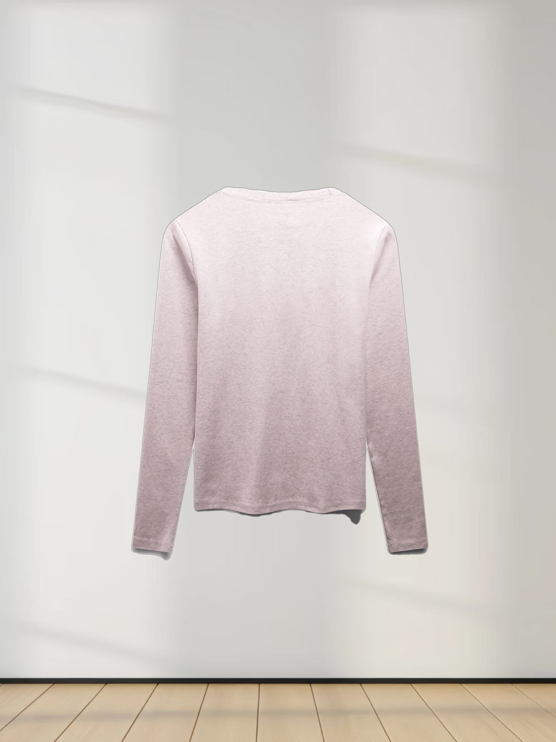 CLASSIC TEE LONG SLEEVE-PINK HEATHERED
