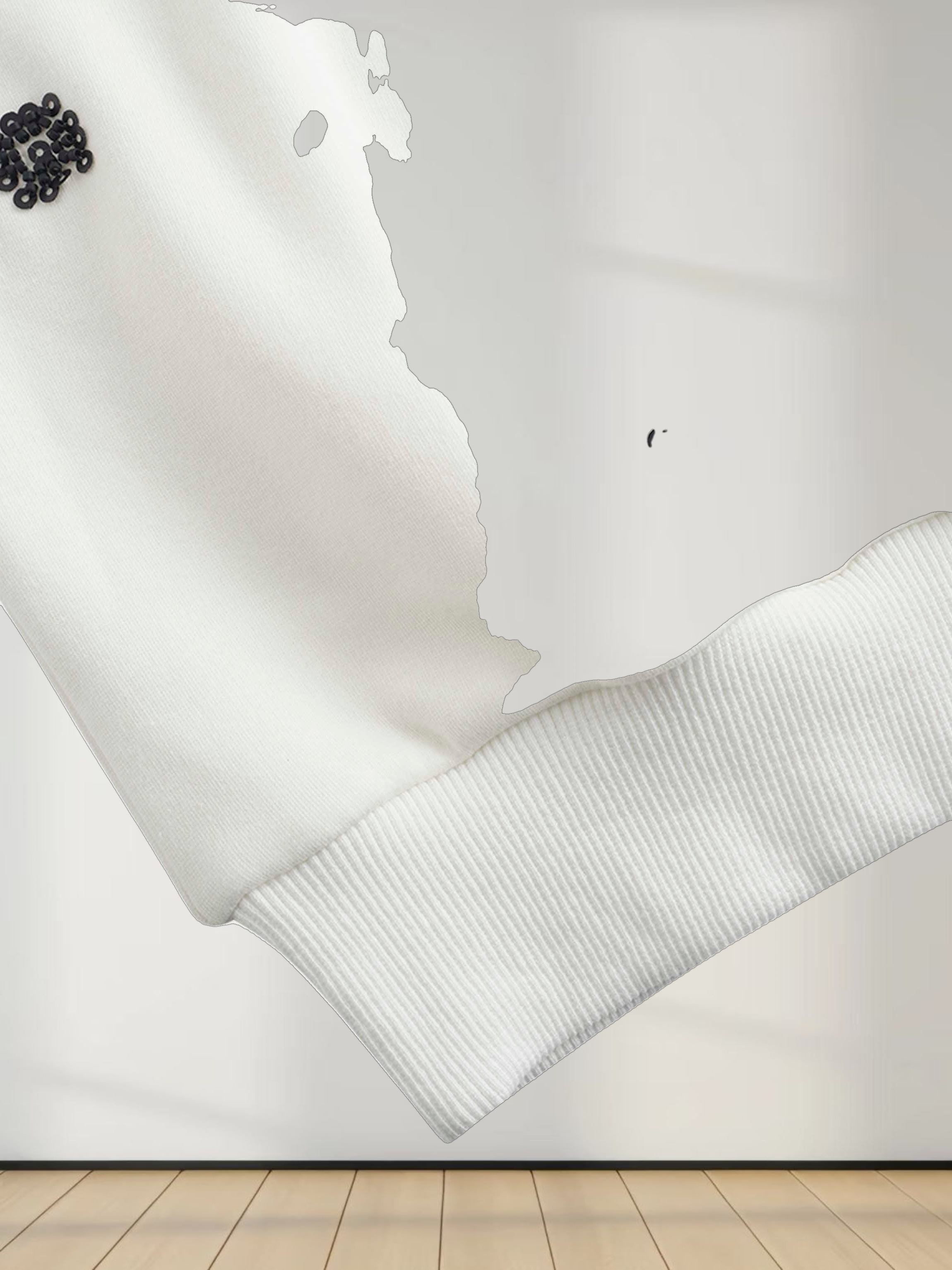 Embellished Sweatshirt-White/Black