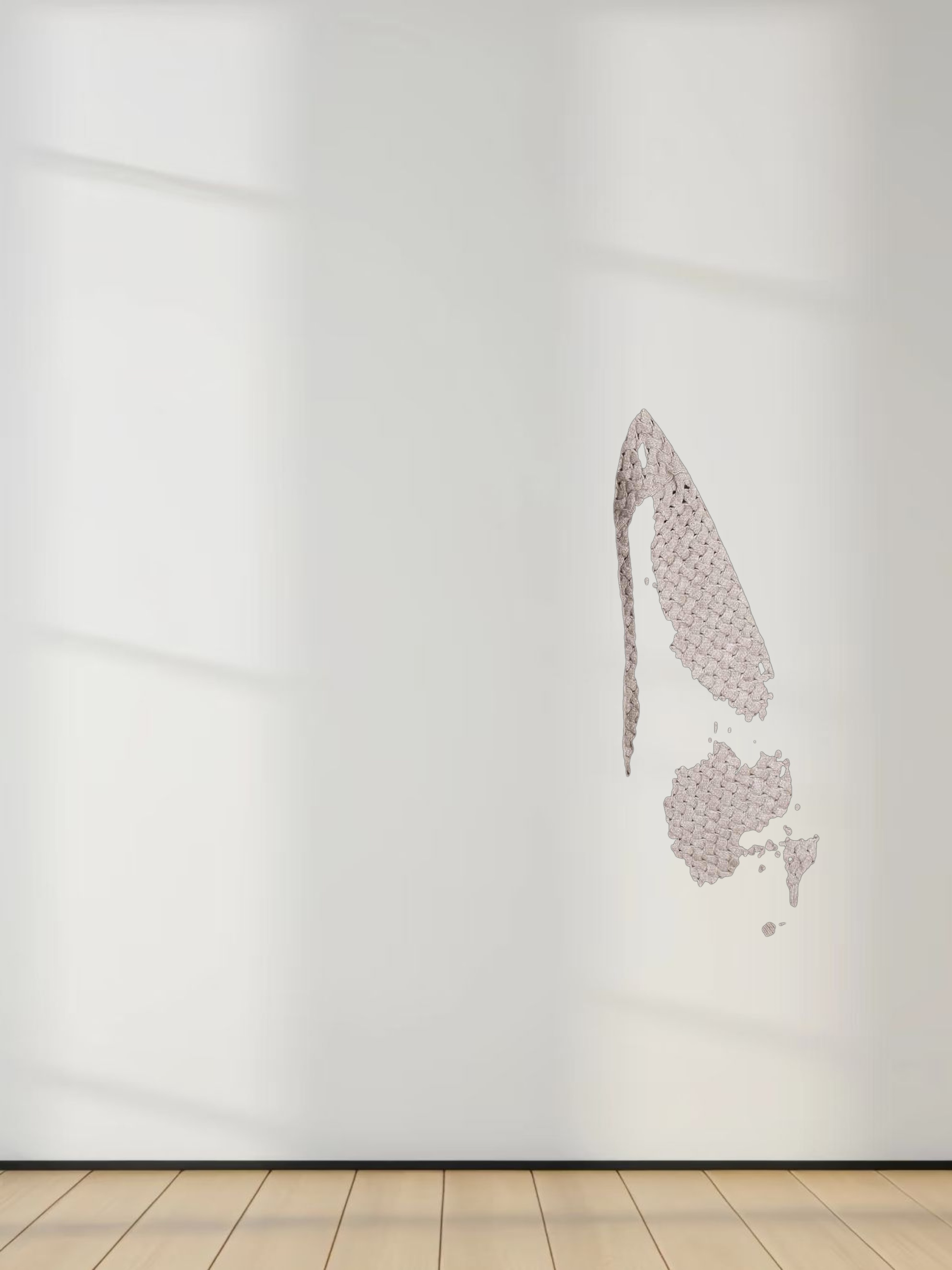 Basketweave Turtleneck Sweater-Taupe