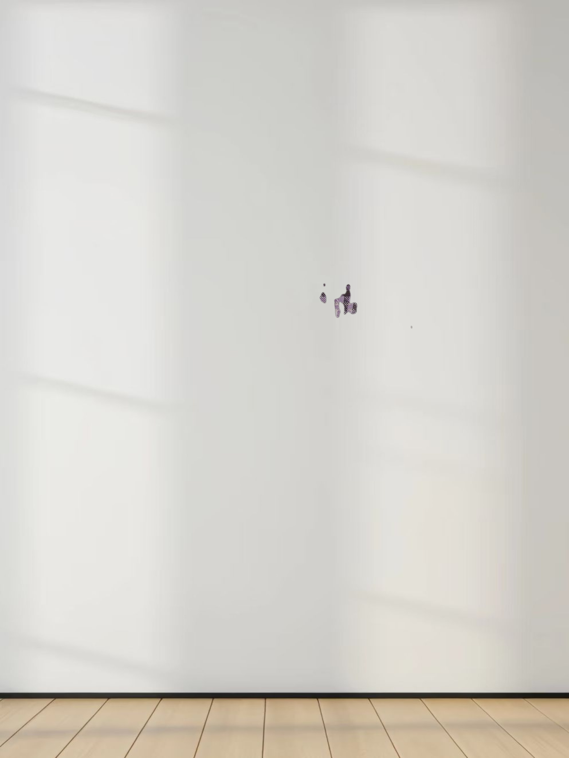 Stretch Printed Crew Top-Lavender Plaid