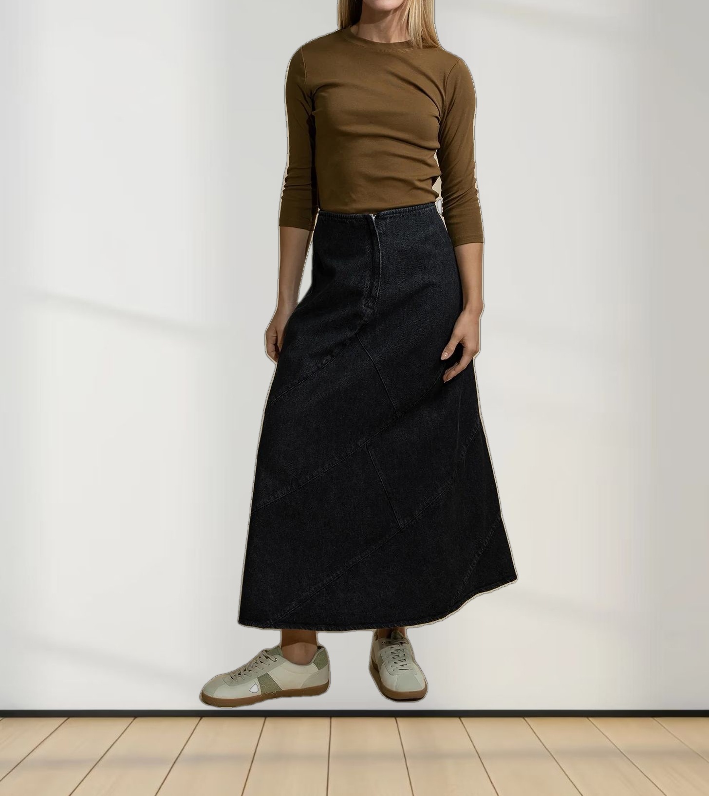 CLASSIC TEE 3Q-BROWN