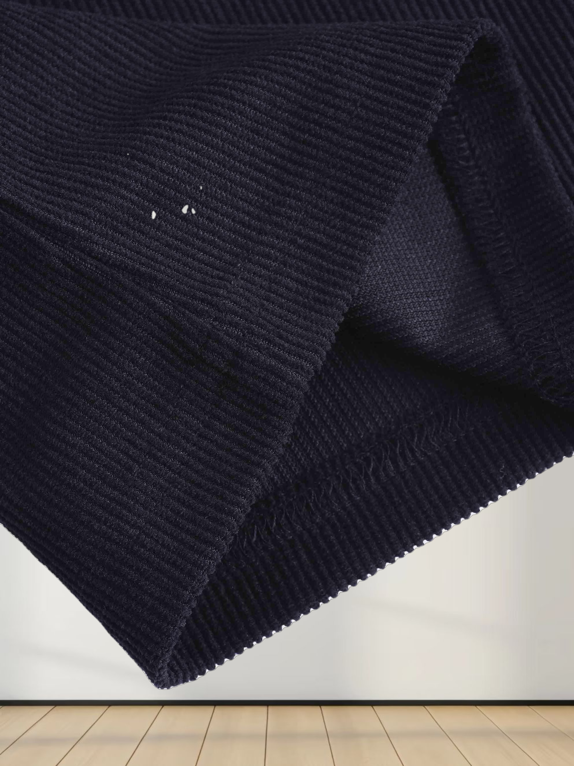 Corduroy Slip Dress-Black