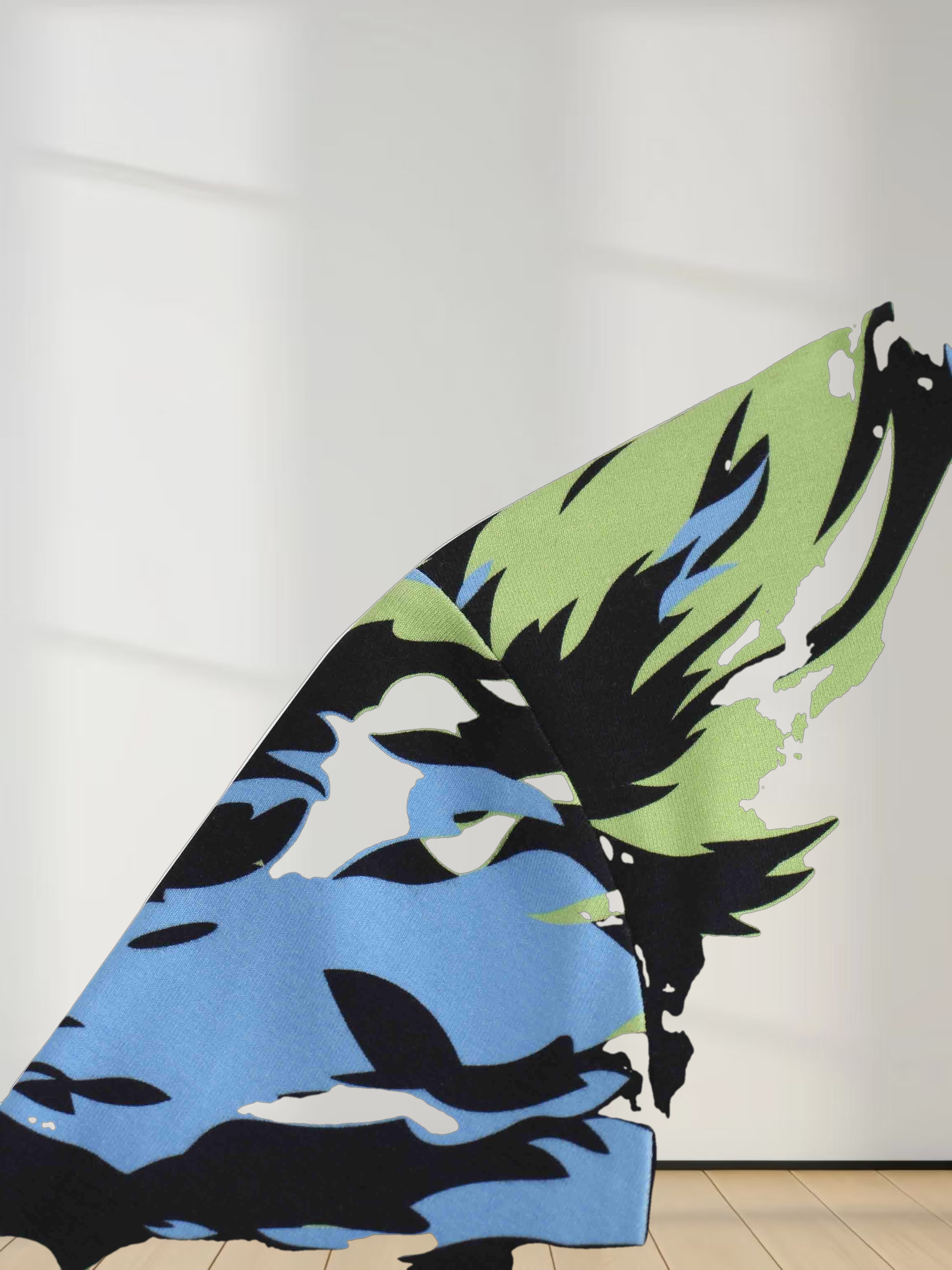 Printed Modal Turtleneck-Ice Fire