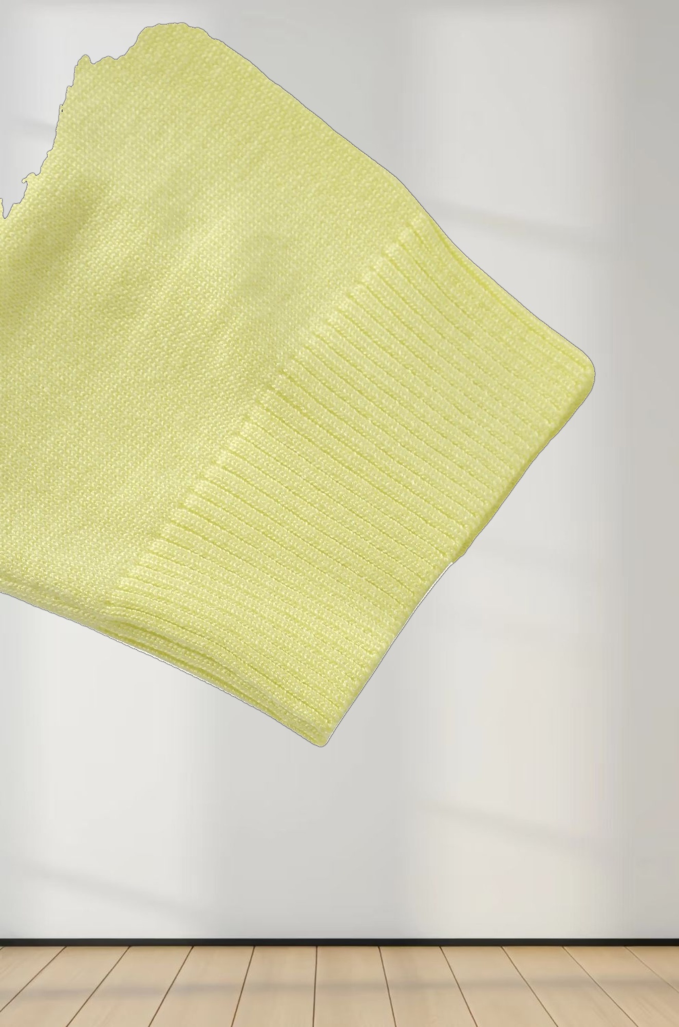 Basic Crew Sweater 3Q-Yellow