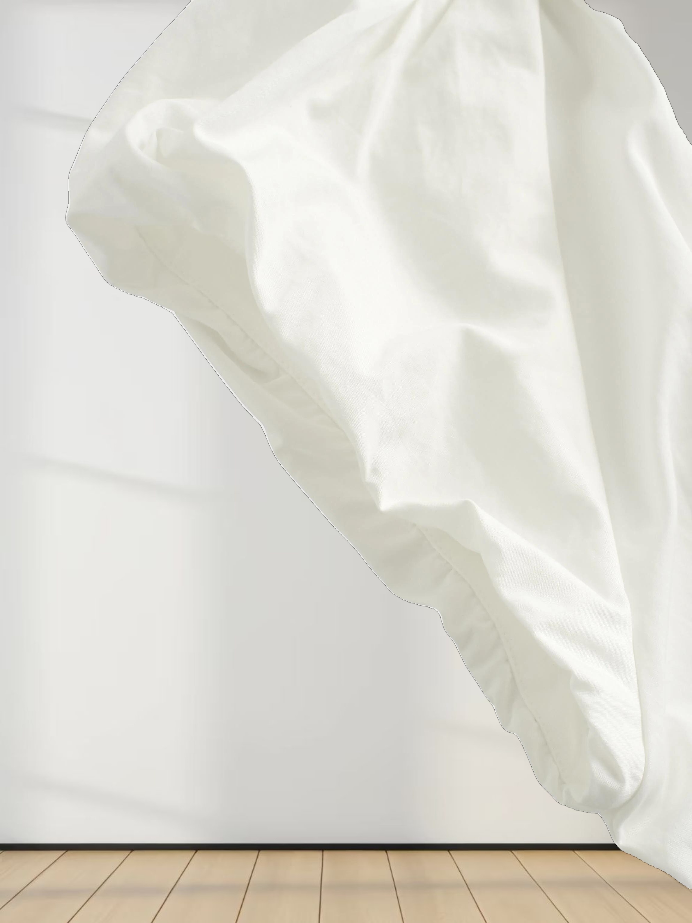 Pleat Front Button Down Dress-White