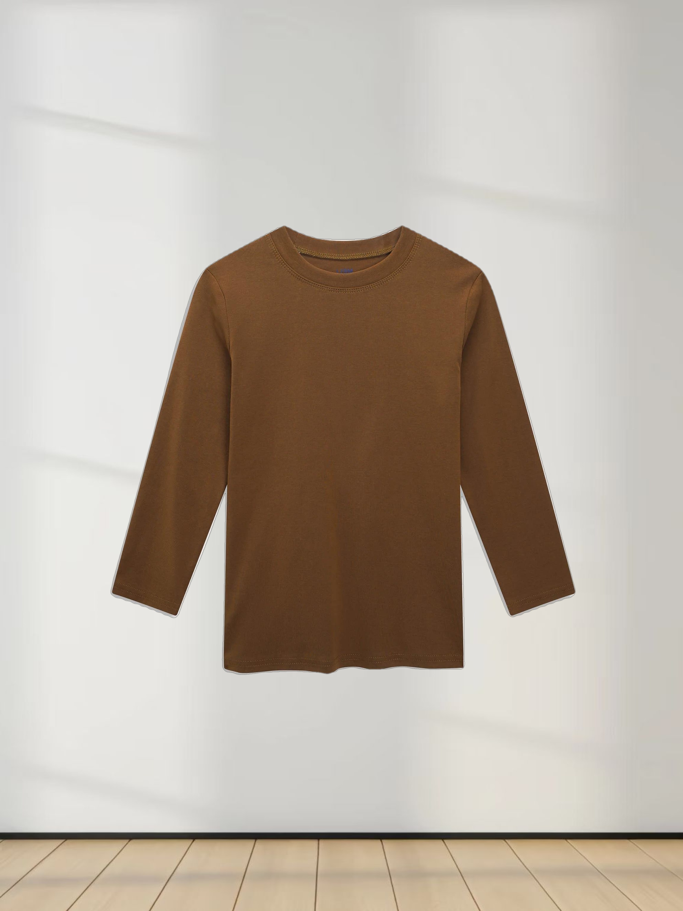 CLASSIC TEE 3Q-BROWN