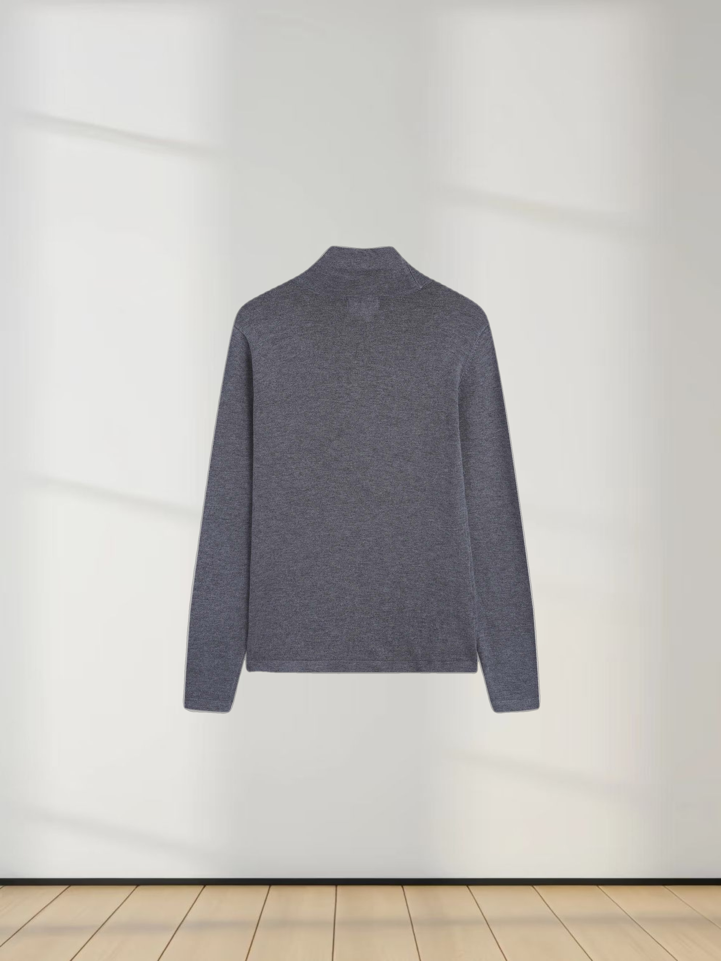 Knit Turtleneck-Grey