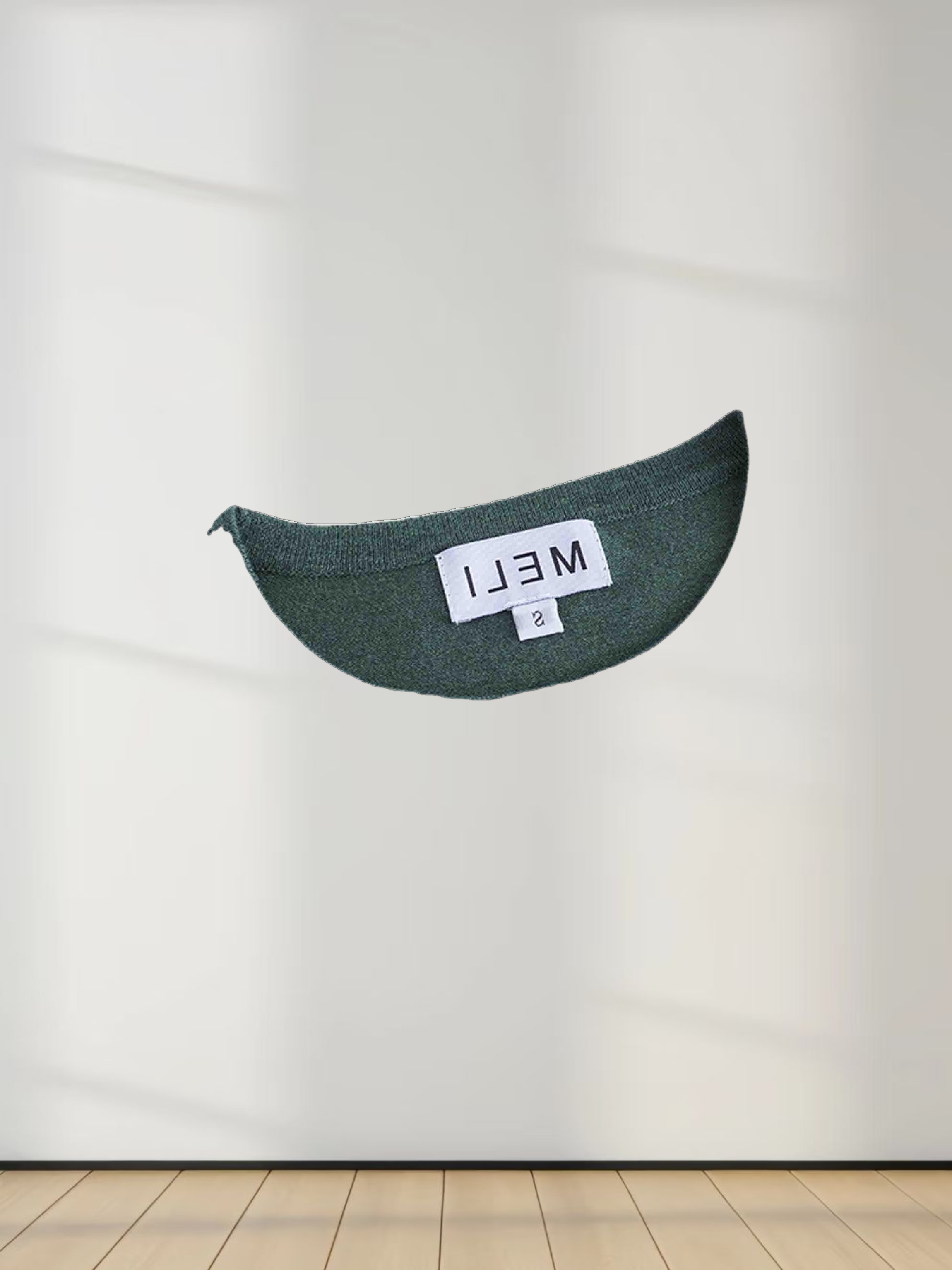 Basic Crew Sweater LS-Heathered Green