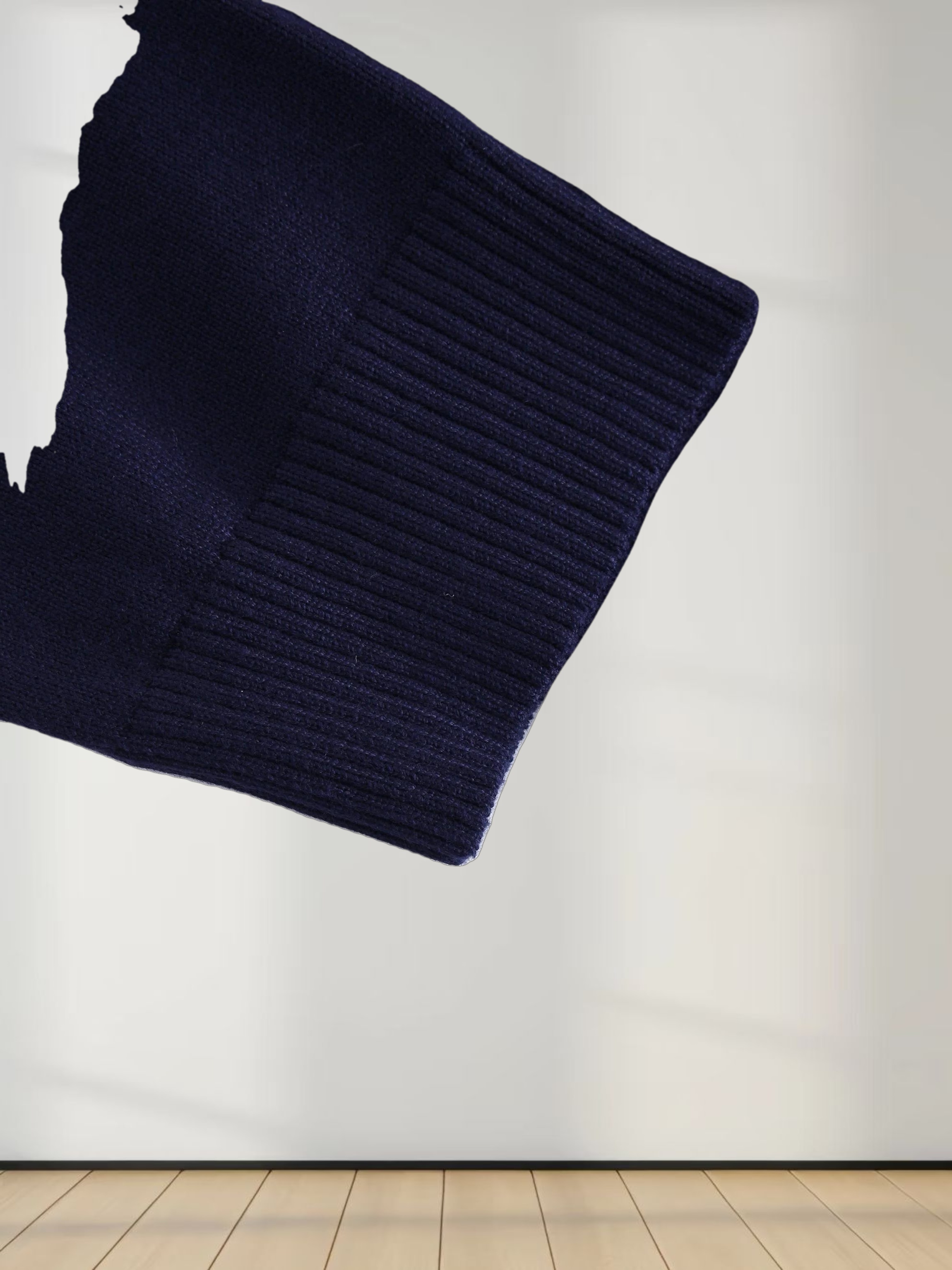 Basic Crew Sweater 3Q-Dark Navy